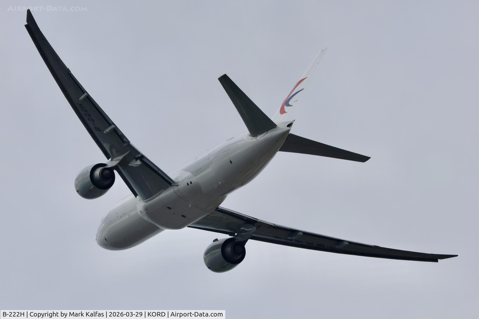 B-222H, 2022 Boeing 777-F C/N 67769, B77L China Cargo Boeing 777-F B-222H, departing 28R KORD