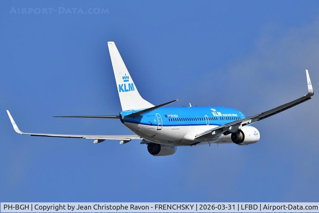 PH-BGH, 2009 Boeing 737-7K2 C/N 38053, Bordeaux (BOD)	Amsterdam (AMS)	KL1442