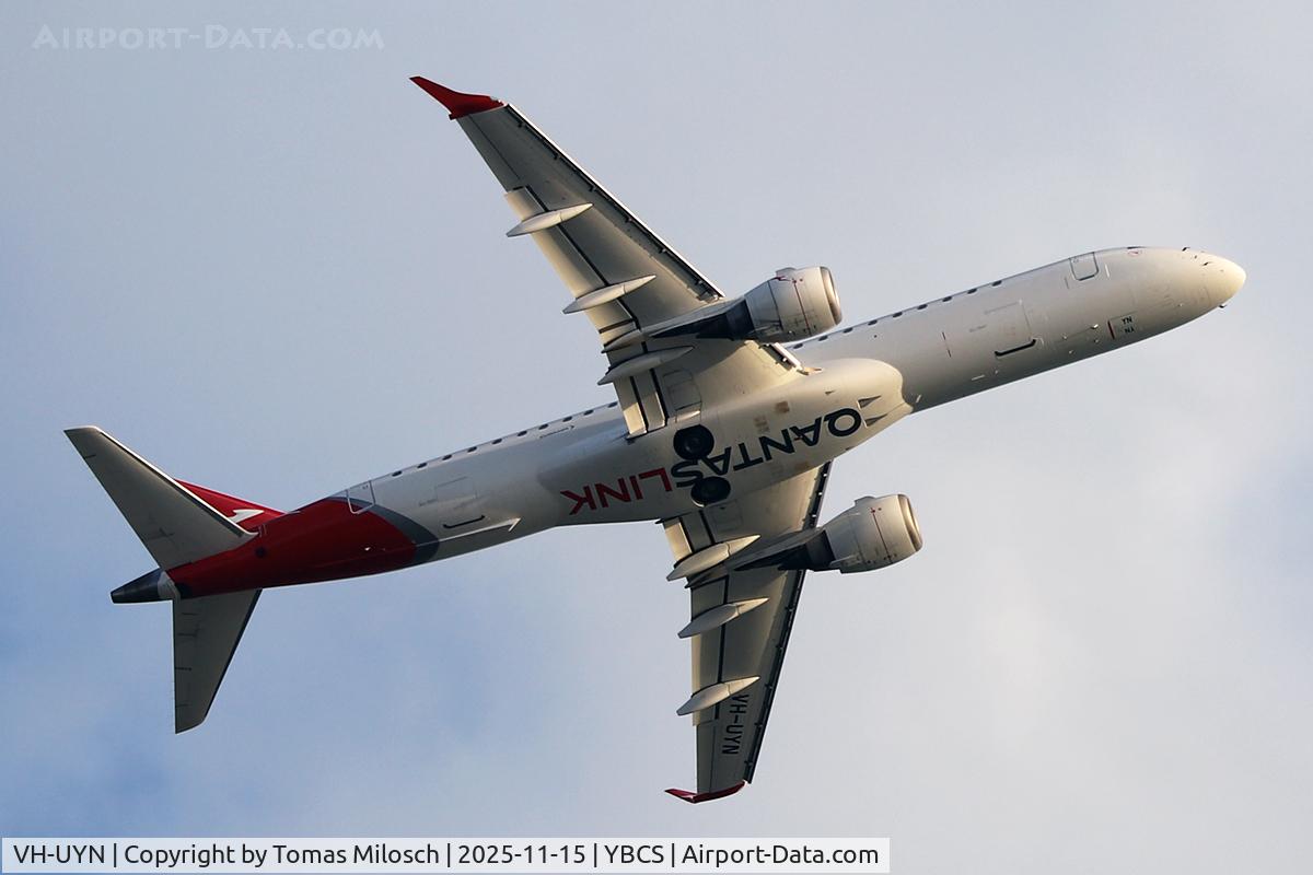 VH-UYN, 2007 Embraer ERJ 190-100 IGW C/N 19000095, Cairns