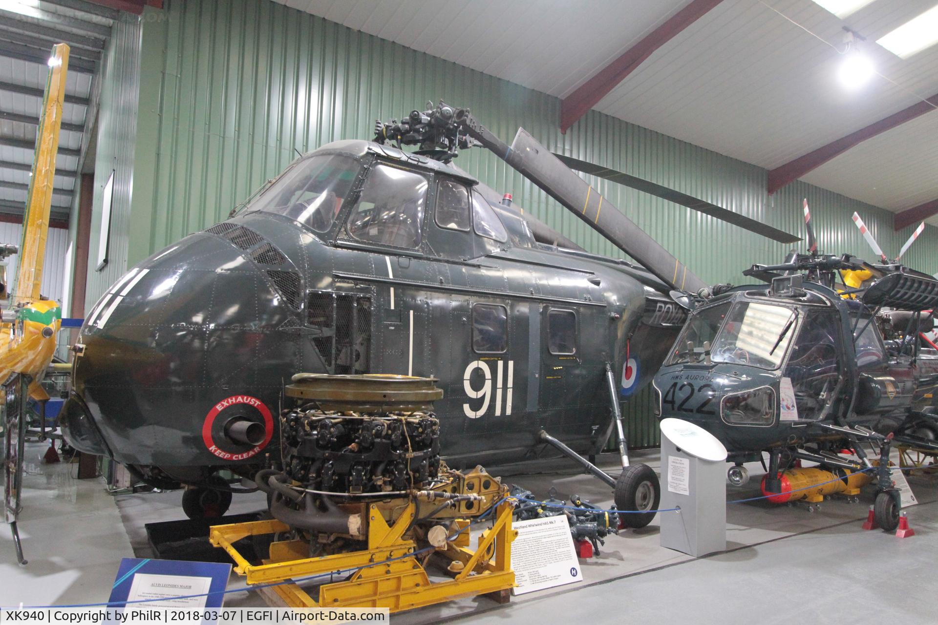 XK940, 1957 Westland Whirlwind HAS.7 C/N WA167, XK940 (G-AYXT) 1957 Westland WS55 Whirlwind HAS7 Helicopter Museum (1).JPG