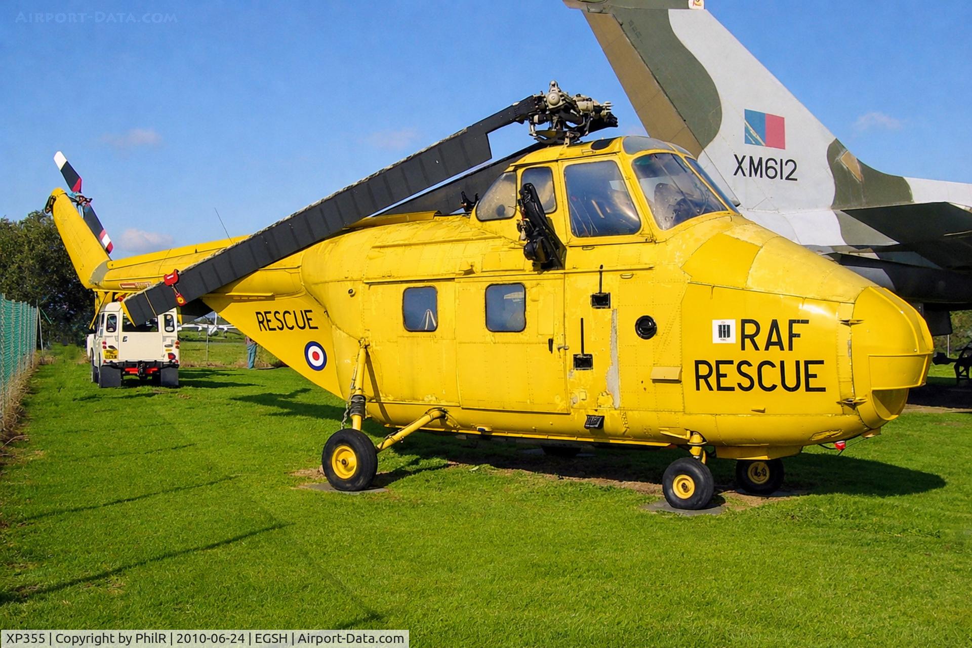 XP355, 1962 Westland Whirlwind HAR.10 C/N WA371, XP355 1962 Westland WS58 Whirlwind HAR10 RAF Norwich Aviation Museum 
