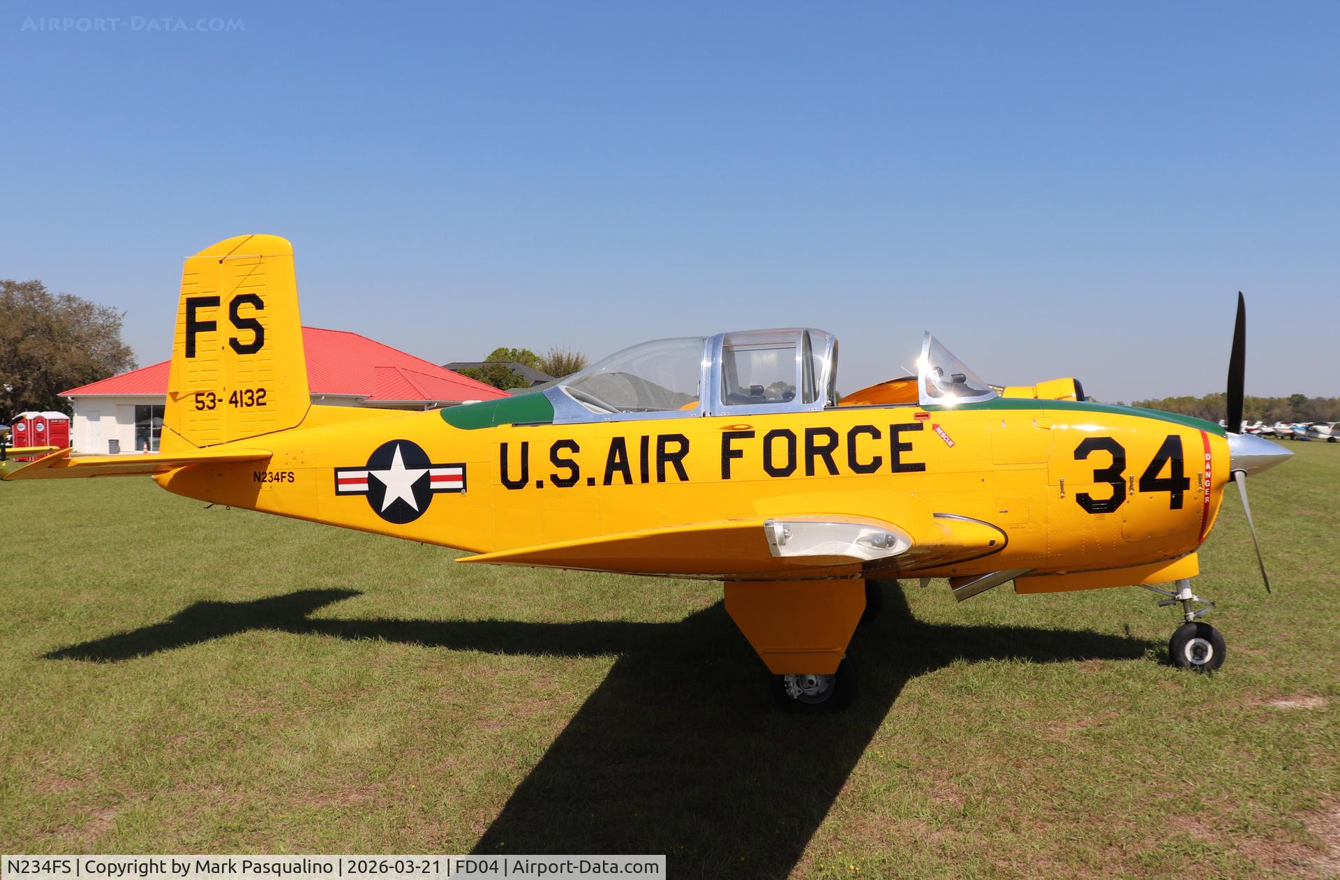 N234FS, 1955 Beech (CCF) T-34A (A45) Mentor C/N CCF34-101, Beech T-34A