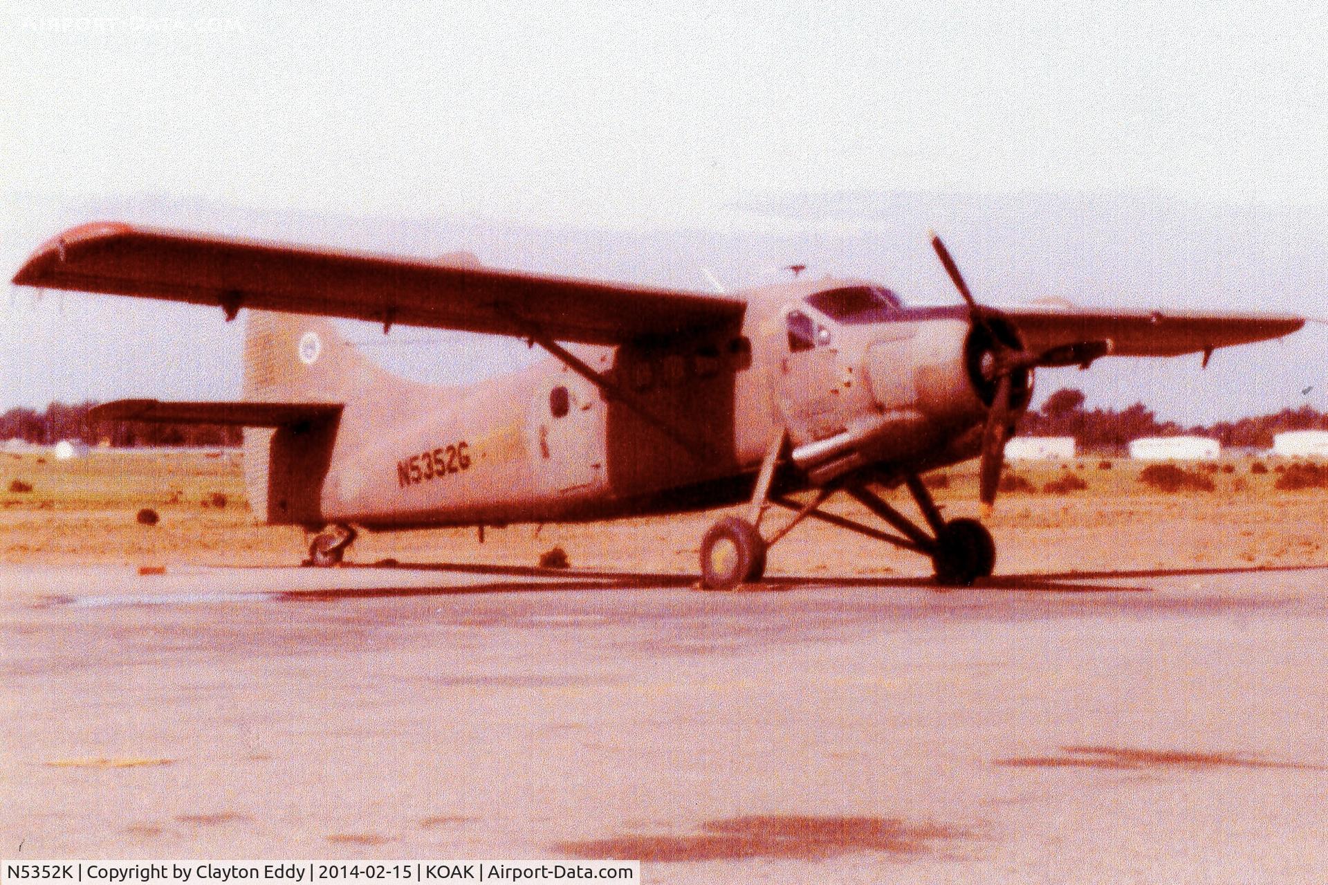 N5352K, 1958 De Havilland Canada DHC-3 Turbo Otter Otter C/N 333, North Oakland airport in California early 1970's