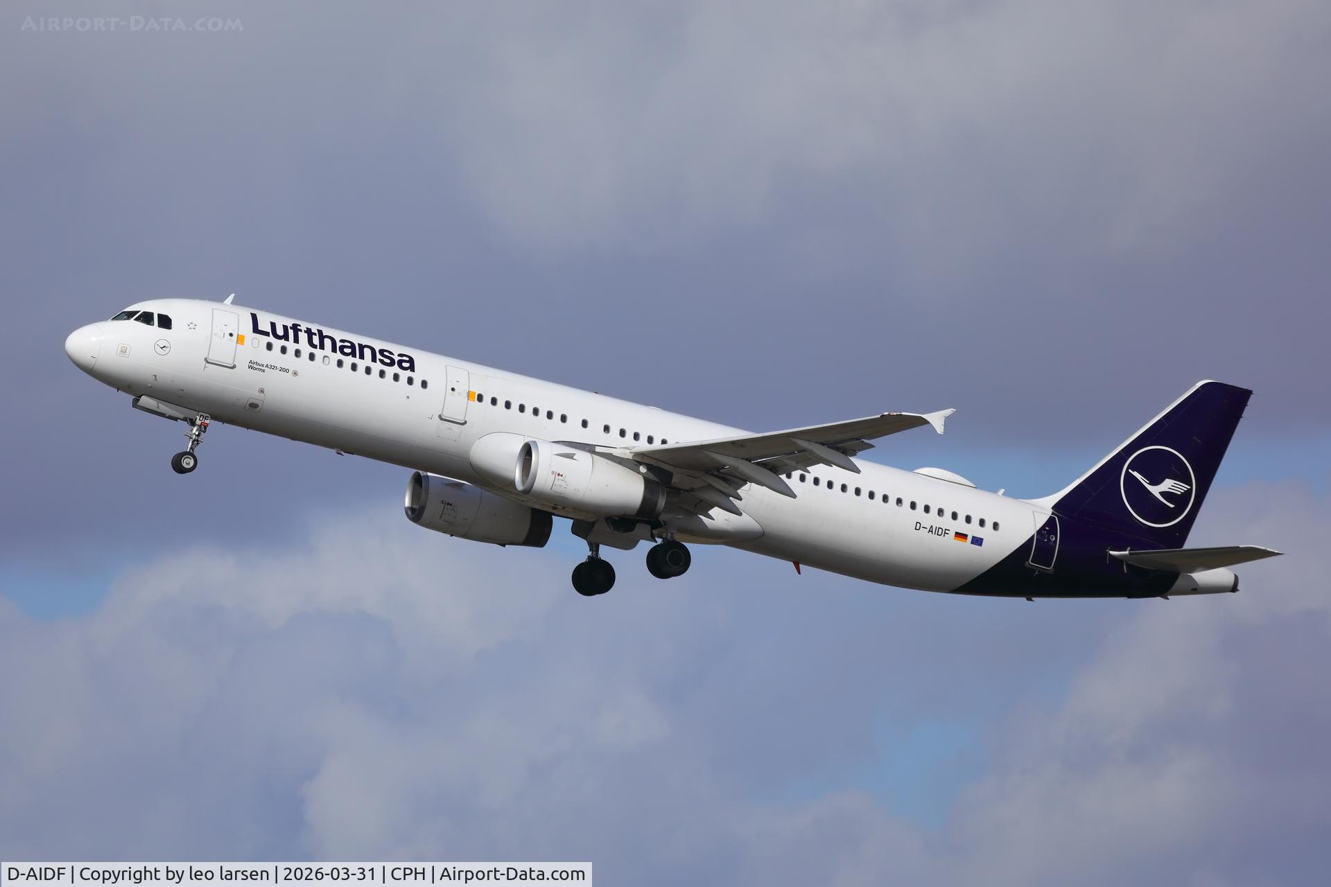 D-AIDF, 2011 Airbus A321-231 C/N 4626, Copenhagen 31.3.2026