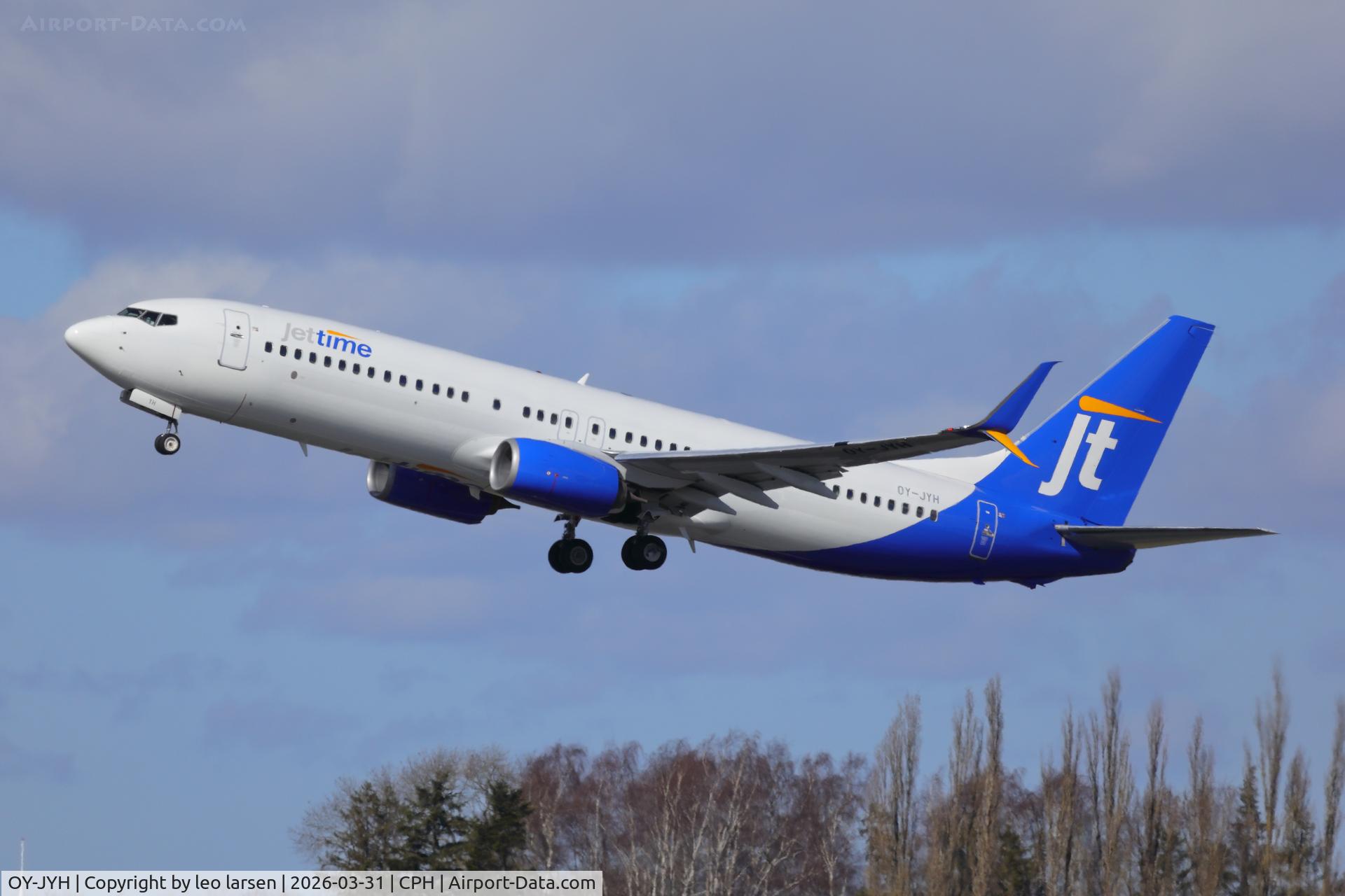 OY-JYH, 2014 Boeing B737-8JP C/N 36029, Copenhagen 31.3.2026
