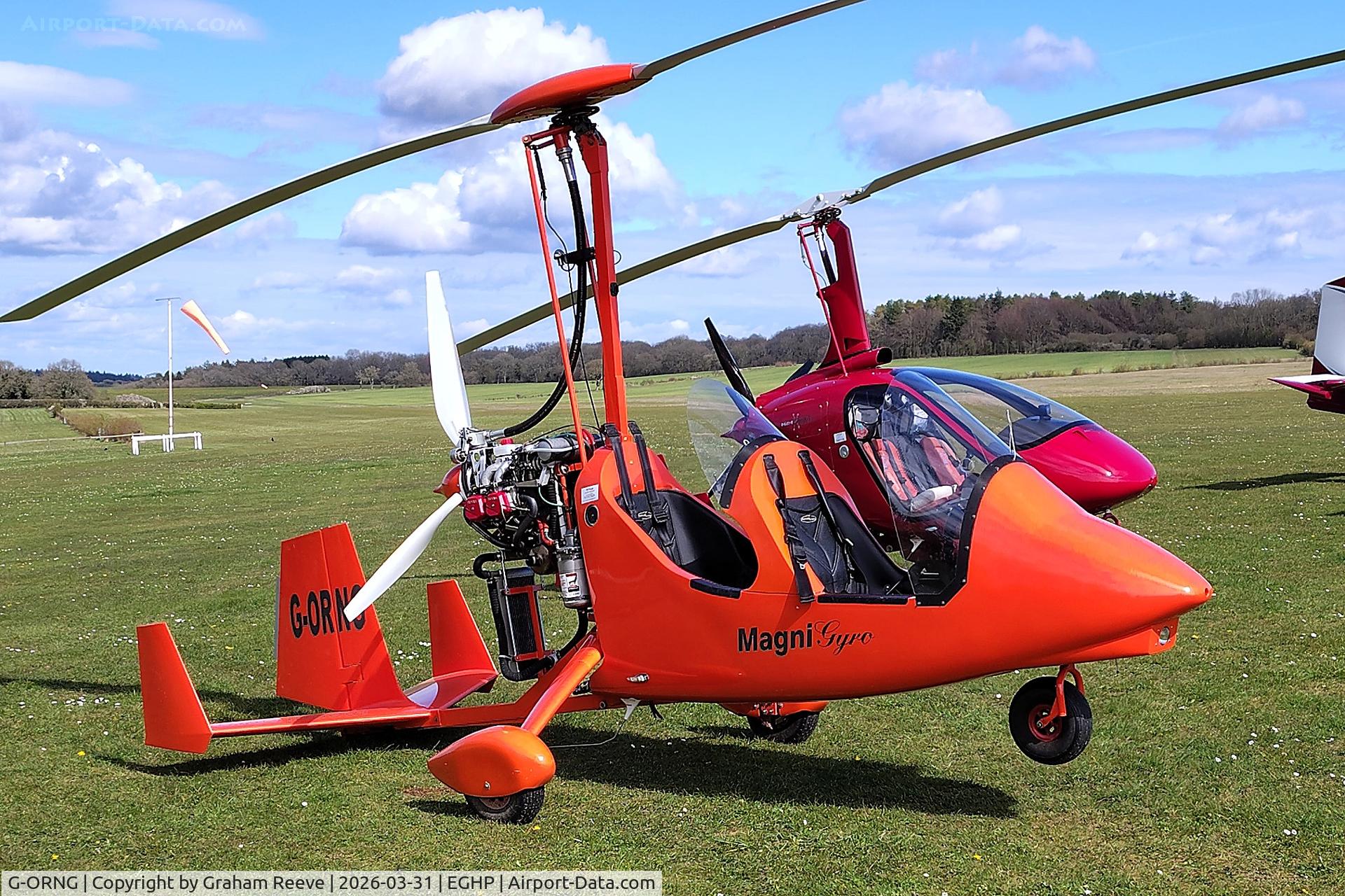 G-ORNG, 2022 Magni M16C C/N 16-22-4214, Parked at Popham.