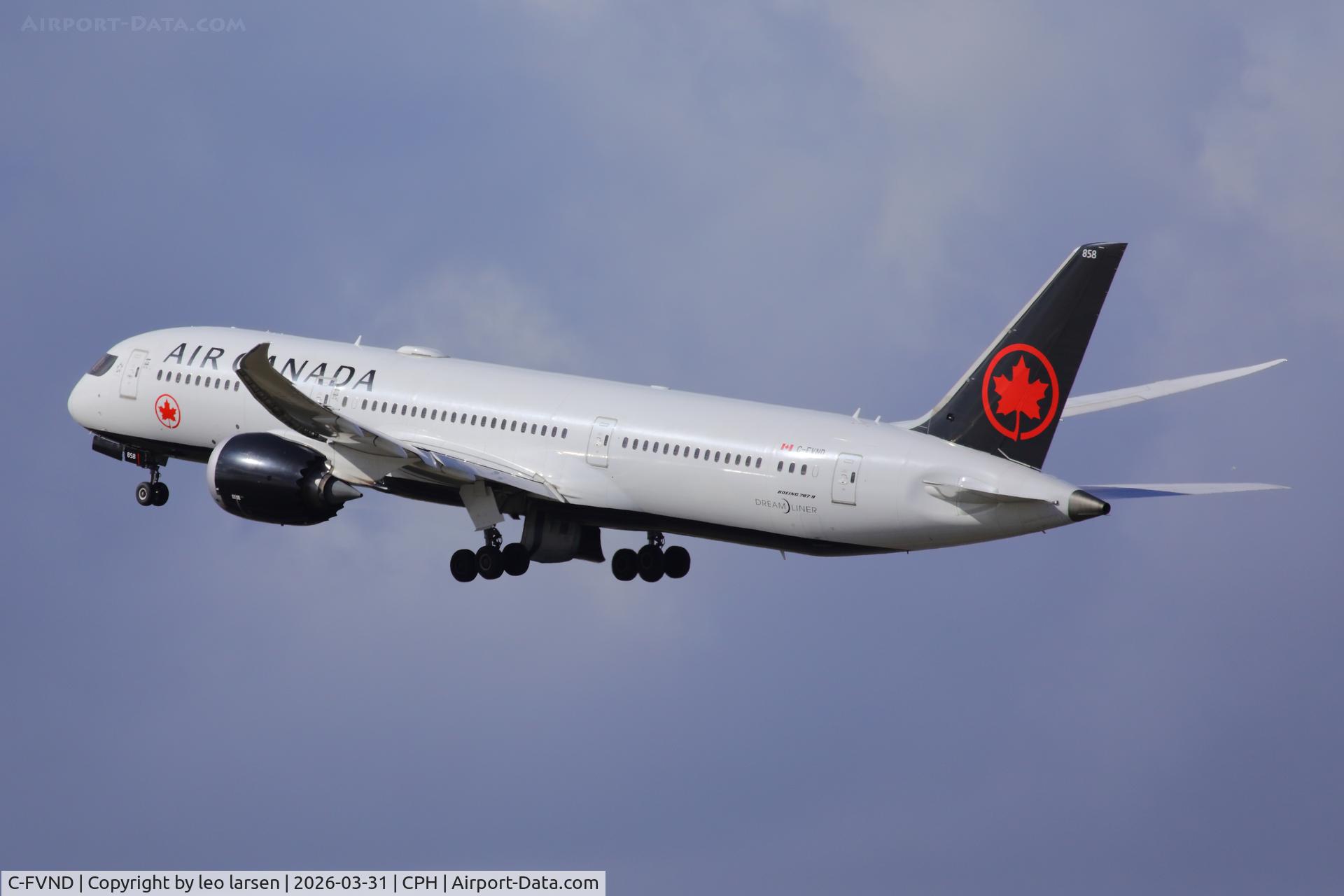 C-FVND, 2019 Boeing 787-9 Dreamliner C/N 38361, Copenhagen 31.3.2026