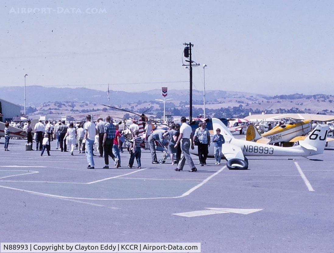N88993, Lehtovaara PIK-16C Vasama C/N 0000, Buchanan Field Concord Airport in California 1970's