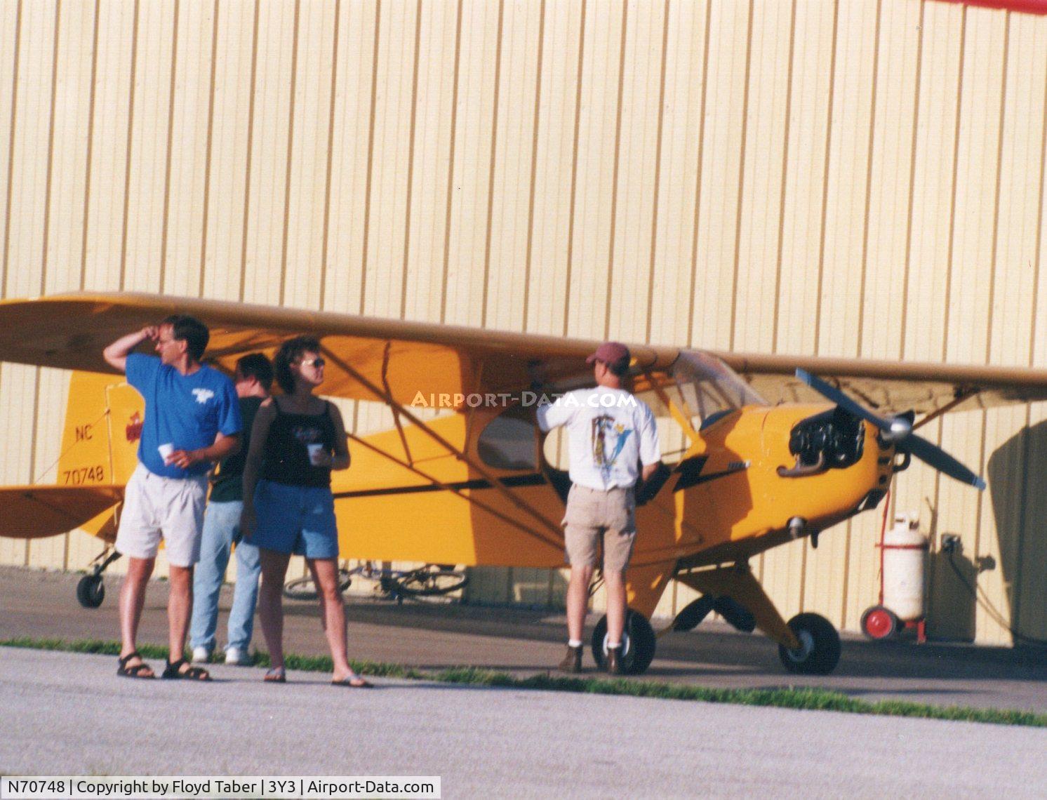 N70748, 1946 Piper J3C-65 Cub C/N 17765, Winterset Iowa Fly In