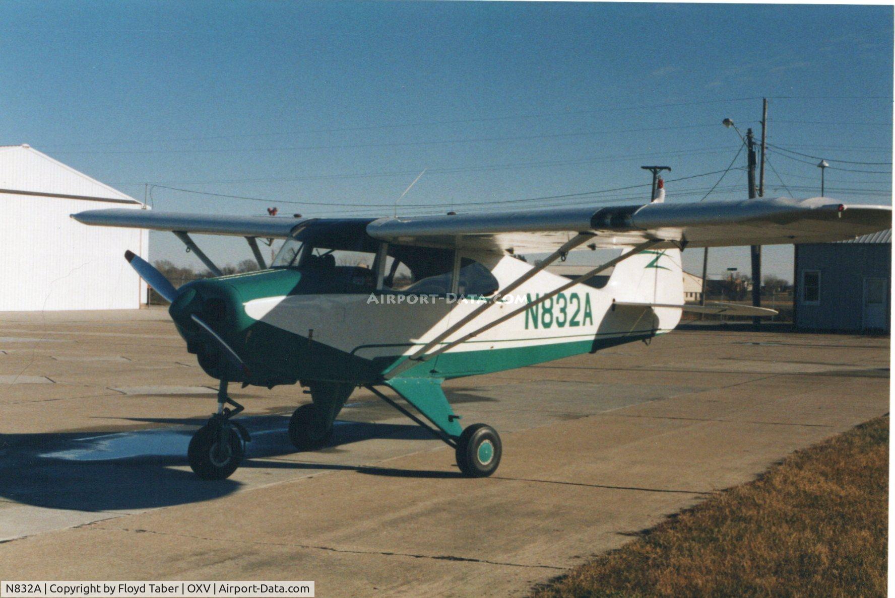 N832A, 1951 Piper PA-22 C/N 22-133, on the ramp