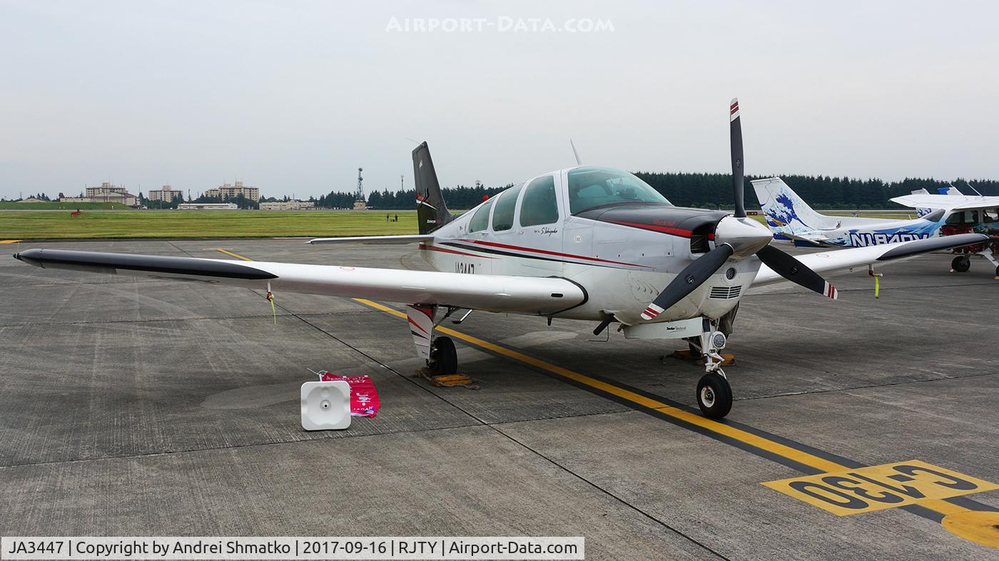 JA3447, Beech E33 Bonanza C/N CD-1221, Yokota friendship festival.