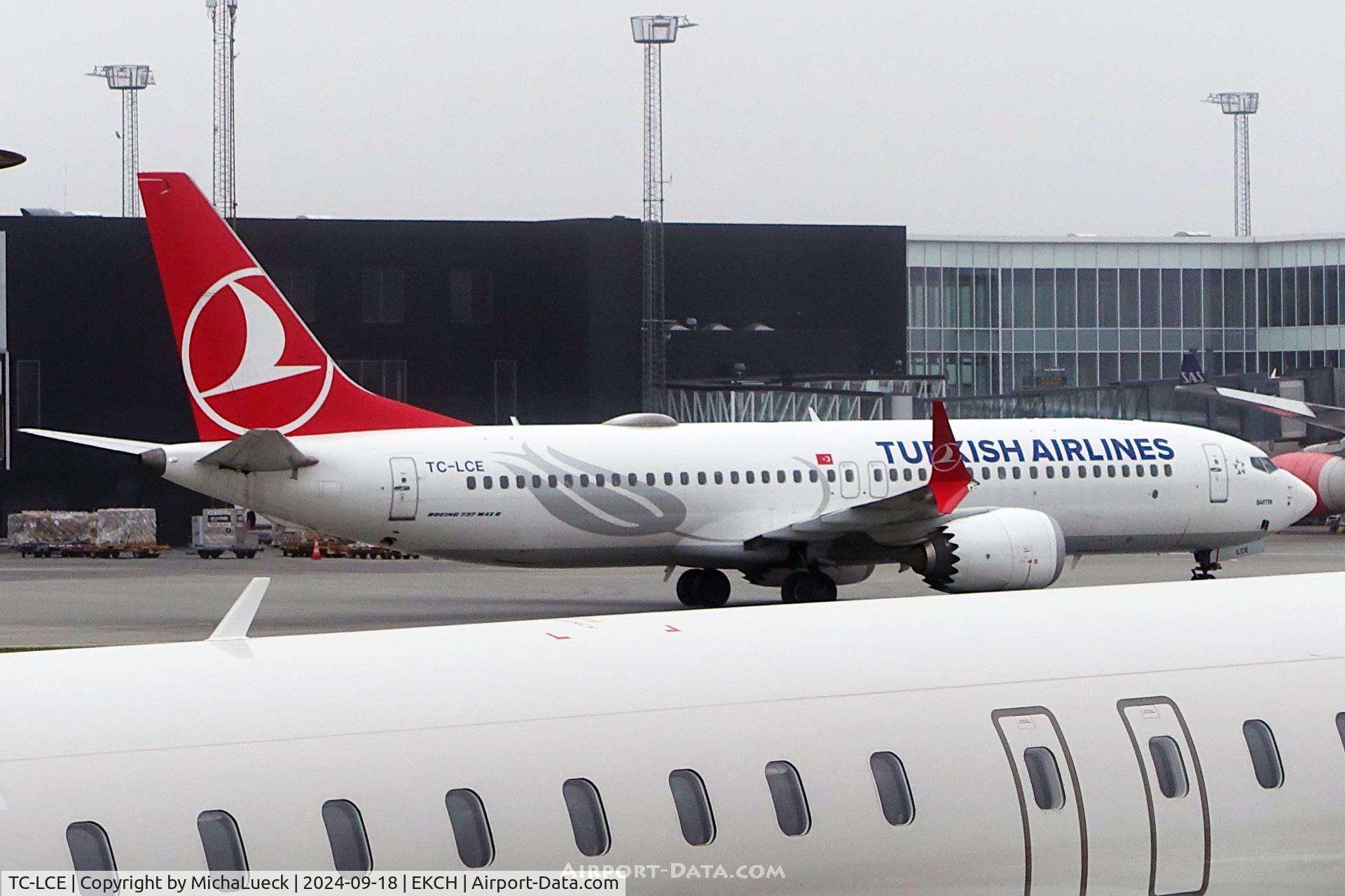 TC-LCE, 2018 Boeing 737-8 MAX C/N 60036, At Kastrup