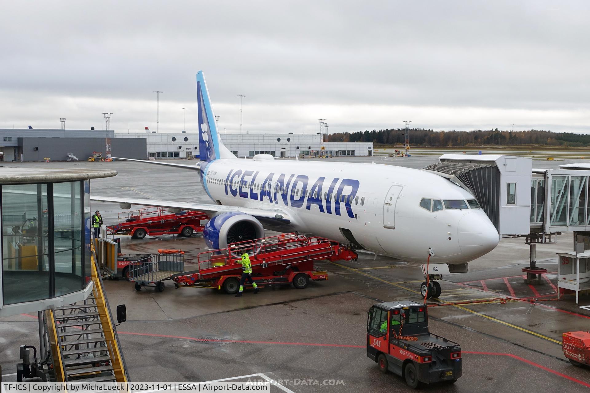 TF-ICS, 2022 Boeing 737-8 MAX C/N 44569, At Arlanda