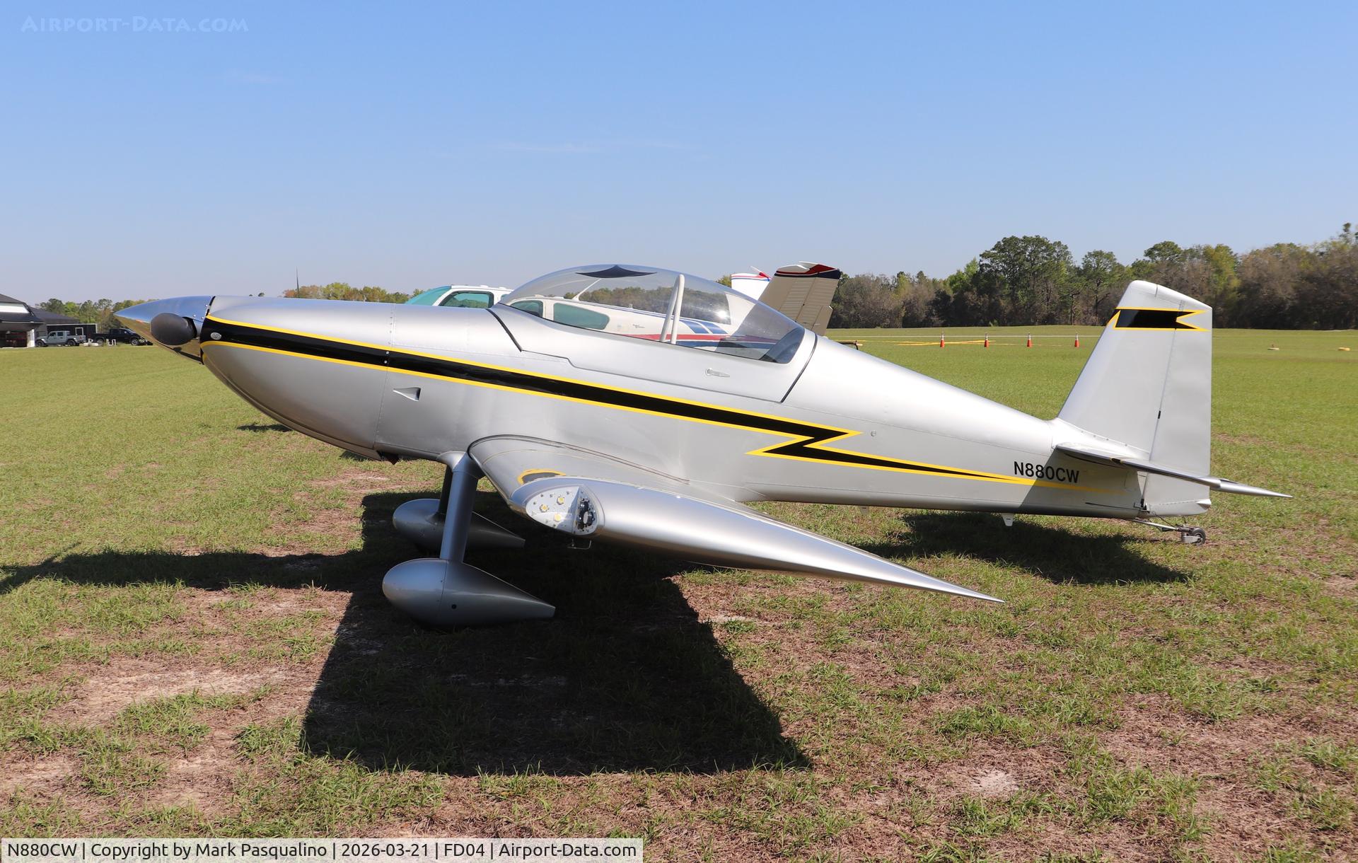 N880CW, 2024 Vans RV-8 C/N 82877, Vans RV-8