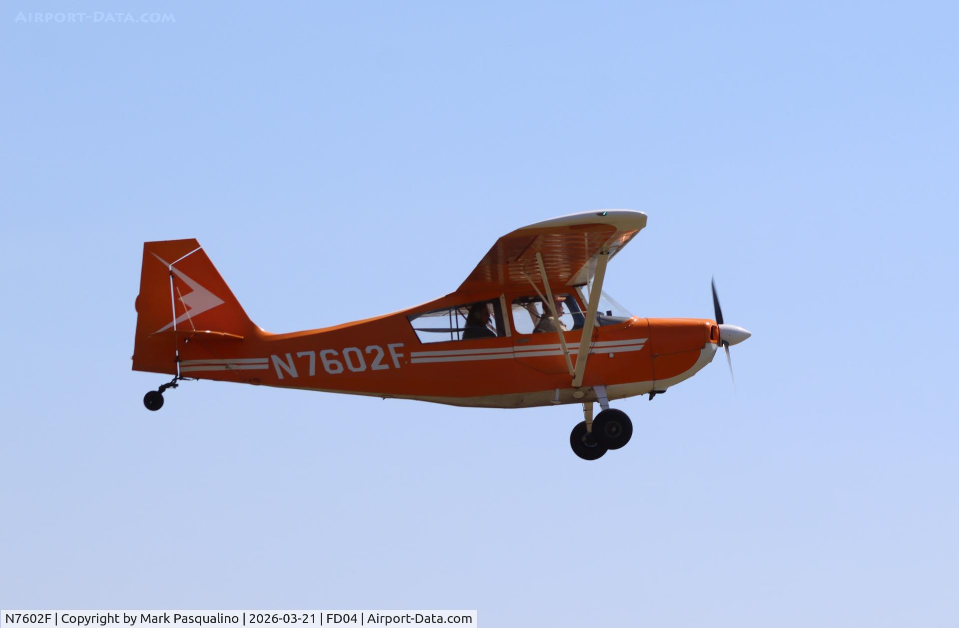 N7602F, 1970 Champion 7ECA Citabria C/N 755-70, Champion 7ECA