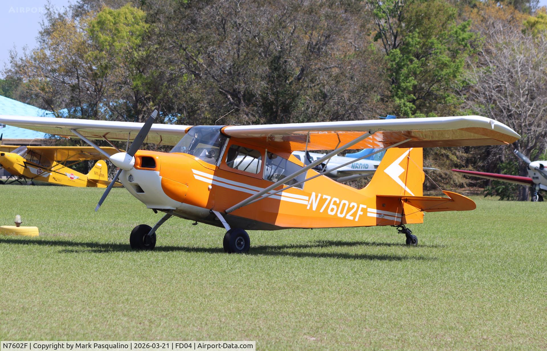 N7602F, 1970 Champion 7ECA Citabria C/N 755-70, Champion 7ECA