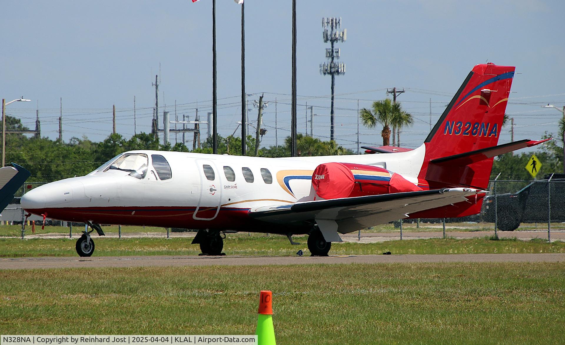 N328NA, 1980 Cessna 501 Citation I/SP C/N 501-0168, Citation N328NA (ex-N39LL / PT-LNV / N168EA / N601TW with Gary Coxe titles at Lakeland, FL