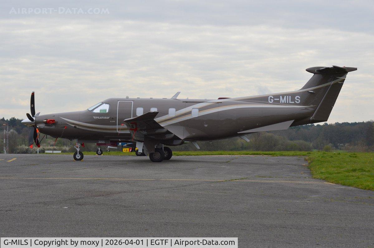 G-MILS, 2025 Pilatus PC-12/47G C/N 3055, Pilatus PC-12/47G at Fairoaks.