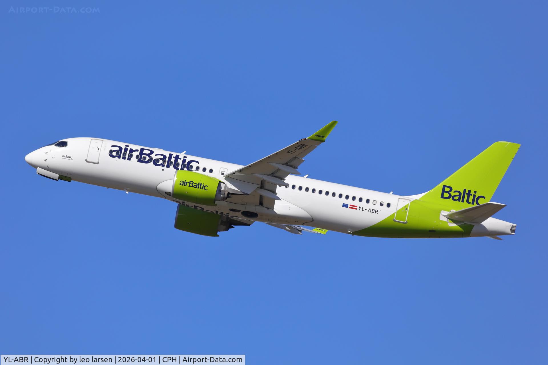 YL-ABR, Airbus 220-371 C/N 55240, Copenhagen 1.4.2026