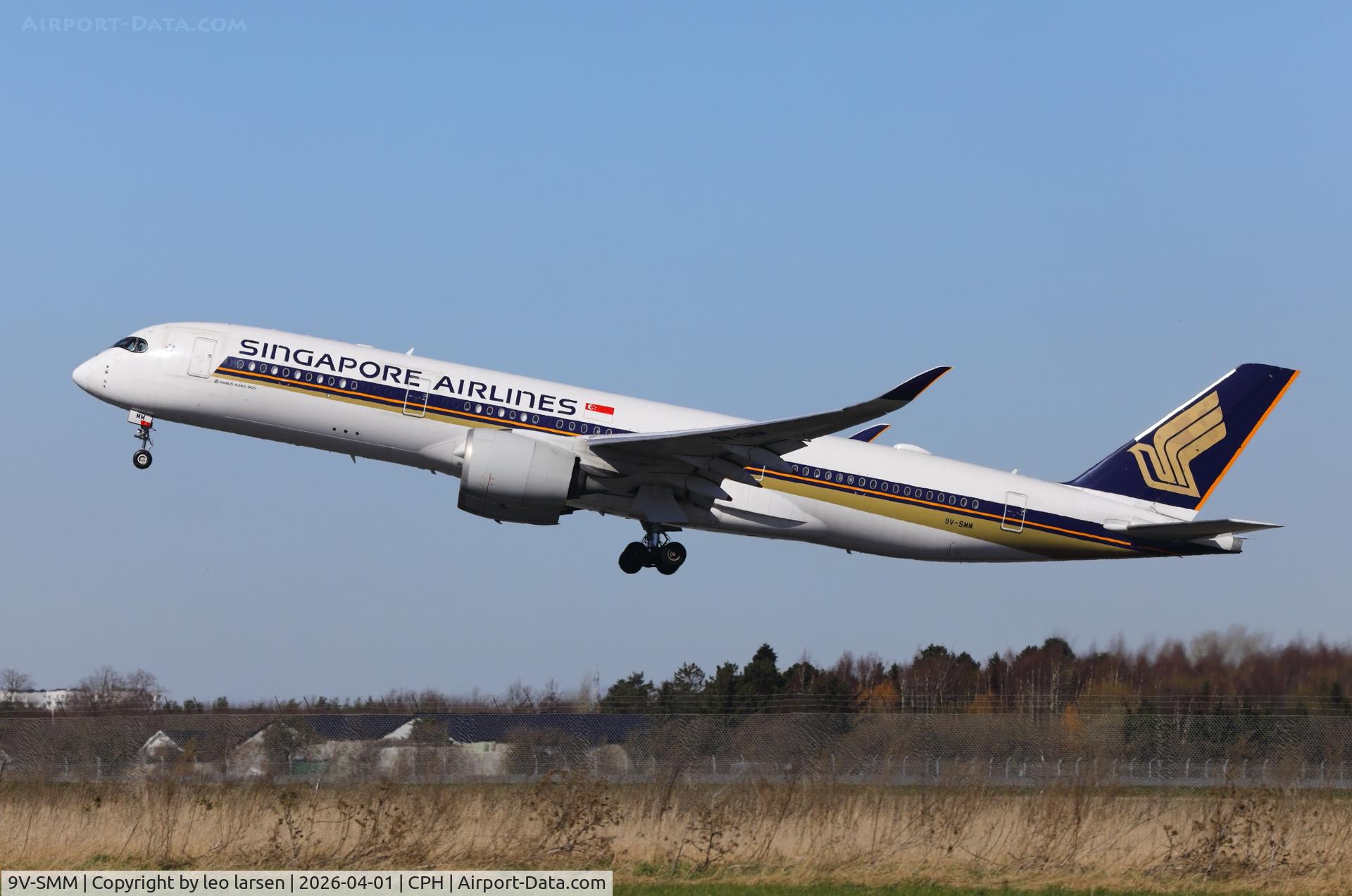 9V-SMM, 2017 Airbus A350-941 C/N 099, Copenhagen 1.4.2026