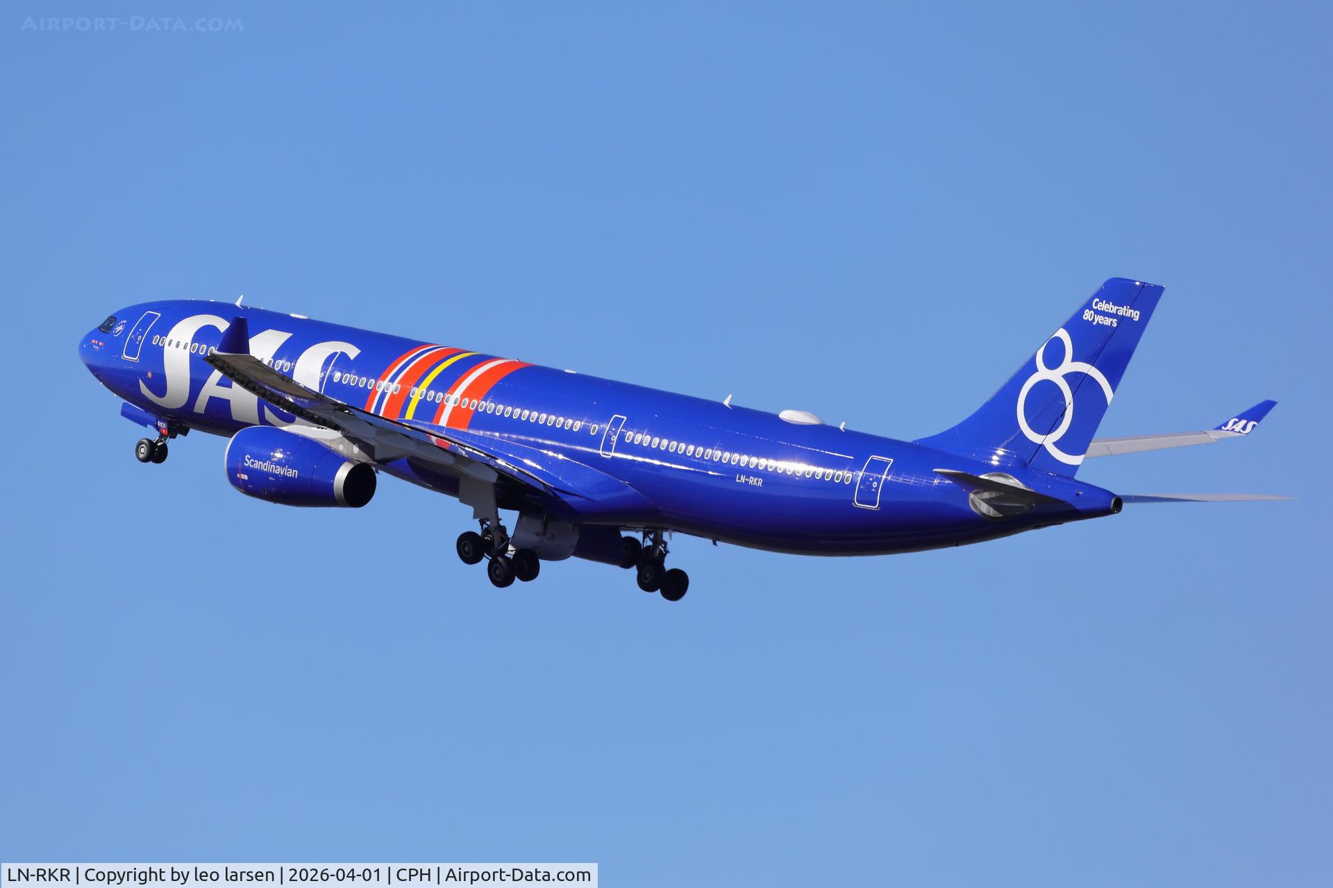 LN-RKR, 2015 Airbus A330-343E C/N 1660, Copenhagen 1.4.2026