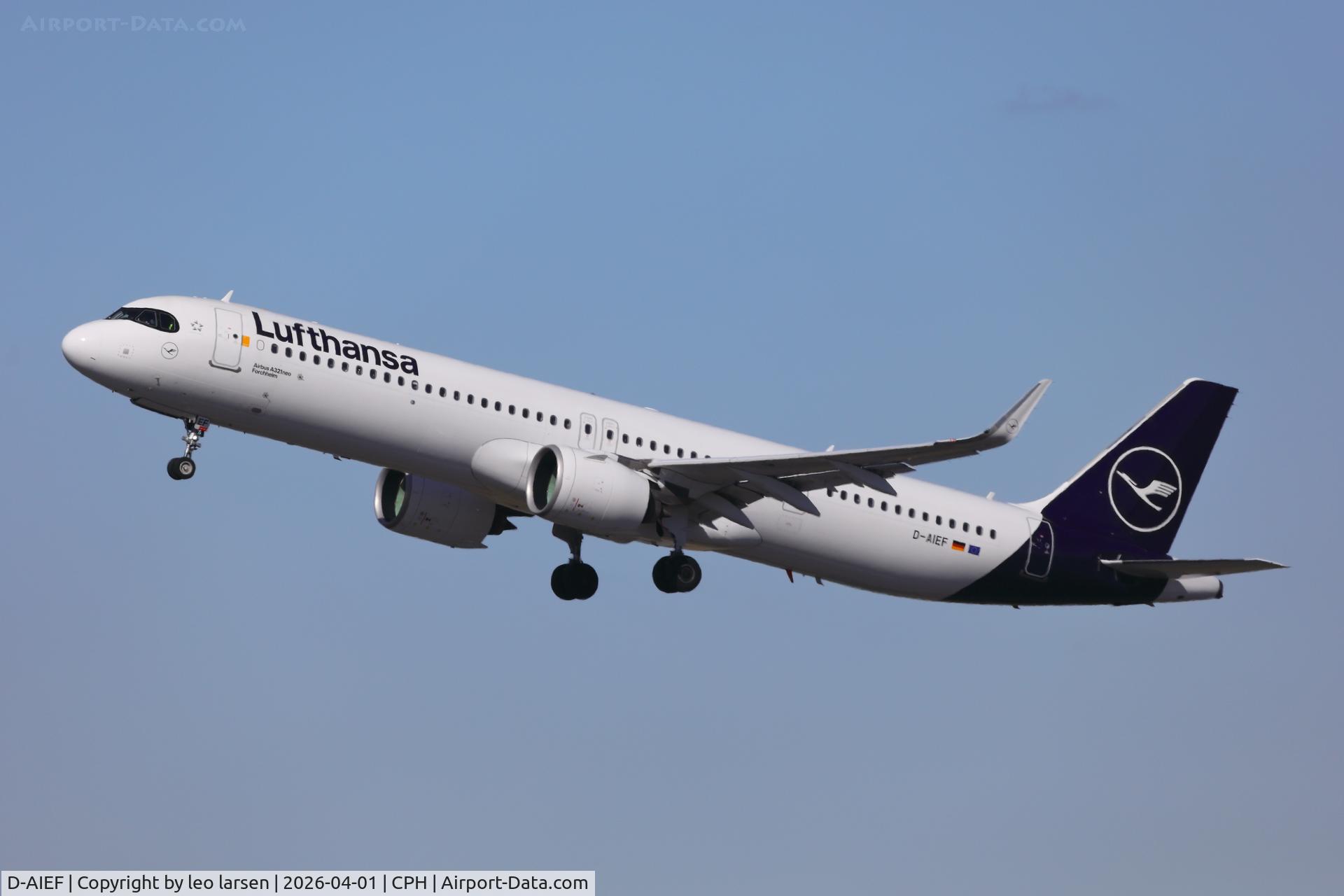 D-AIEF, 2020 Airbus A321-271NX C/N 10010, Copenhagen 1.4.2026