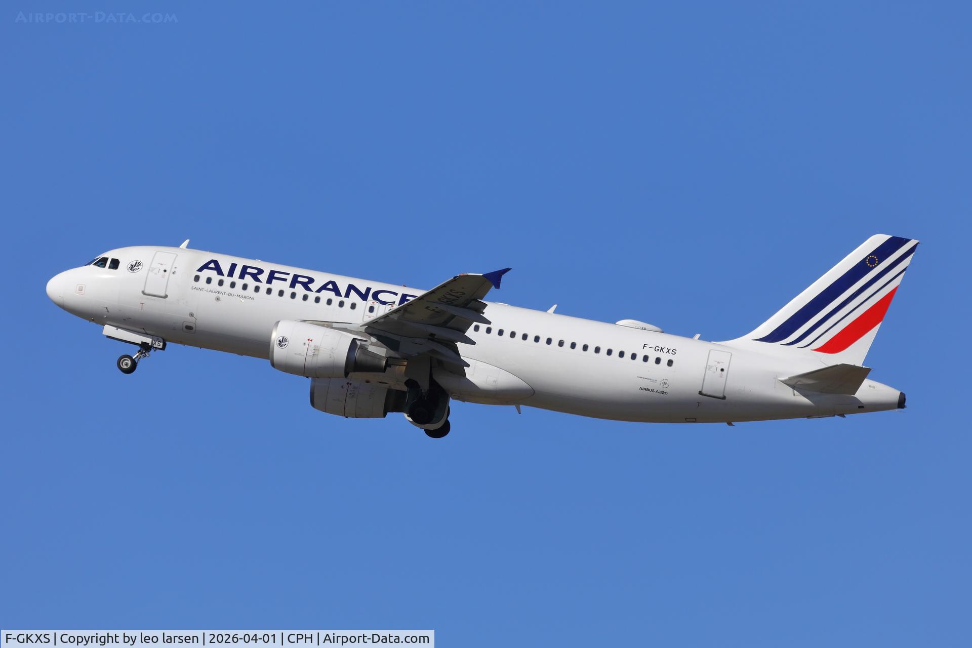 F-GKXS, 2009 Airbus A320-214 C/N 3825, Copenhagen 1.4.2026