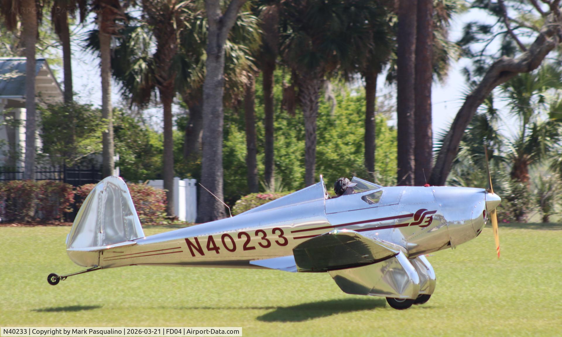 N40233, 2025 Spirit Engineering SE-1 C/N 015, Spirit Engineering SE-1