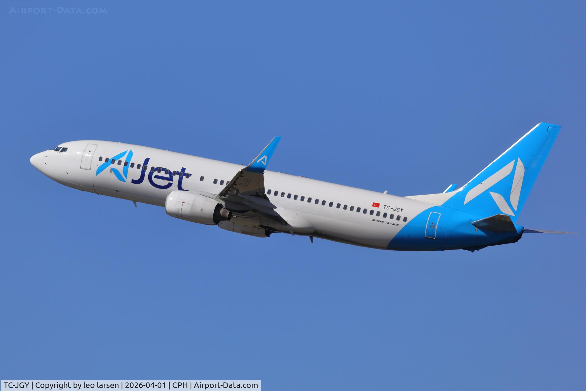 TC-JGY, 2008 Boeing 737-8F2 C/N 35738, Copenhagen 1.4.2026