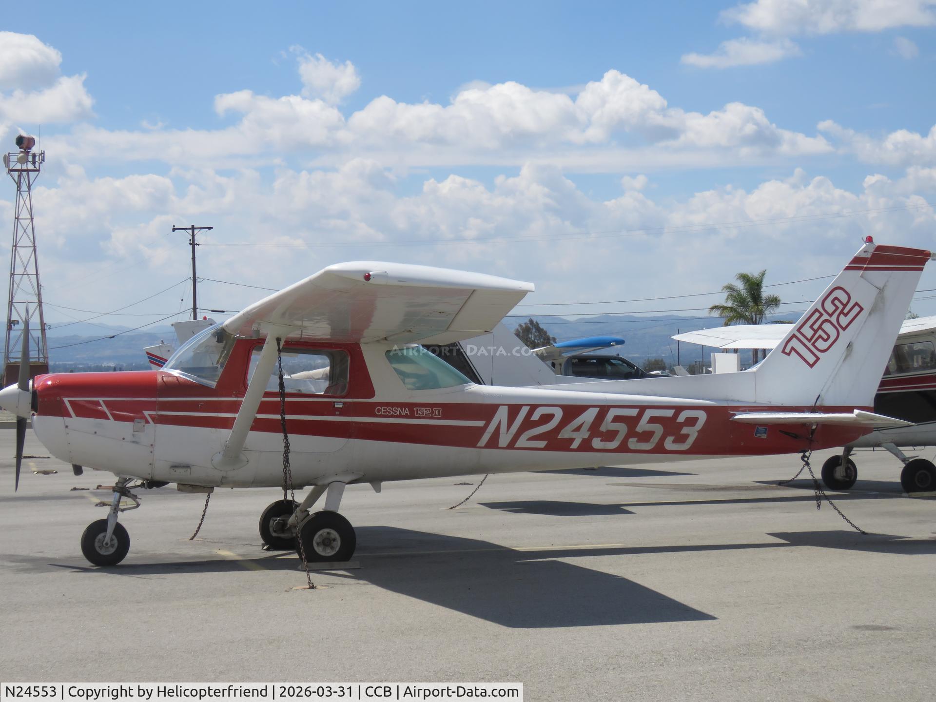 N24553, 1977 Cessna 152 C/N 15280328, Parked in transit parking
