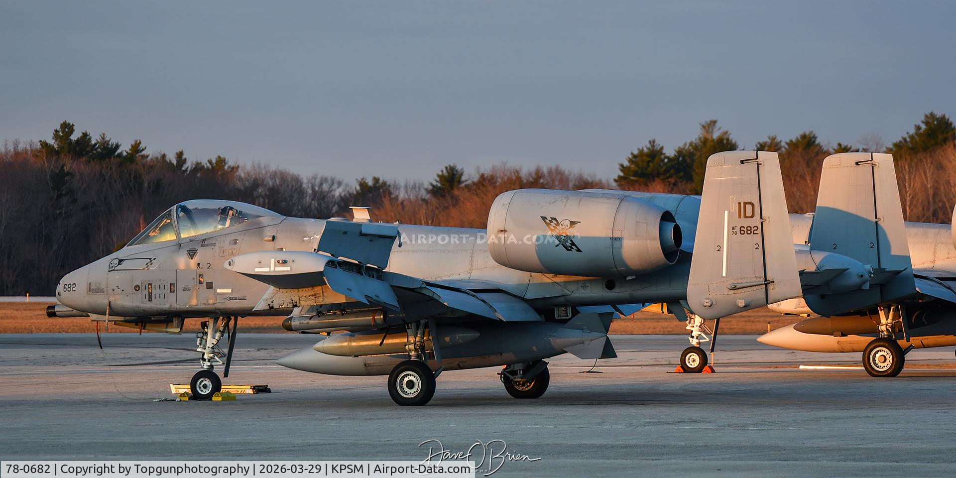 78-0682, 1978 Fairchild Republic A-10C Thunderbolt II C/N A10-0302, 190th FS	Gowen Field ANGB, ID