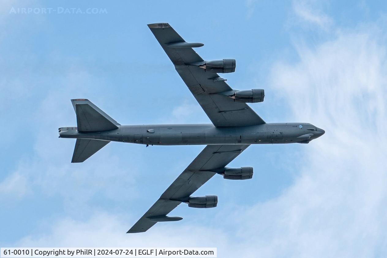 61-0010, 1961 Boeing B-52H Stratofortress C/N 464437, 61-0010 1963 Boeing B-52H FIA Farnborough 
