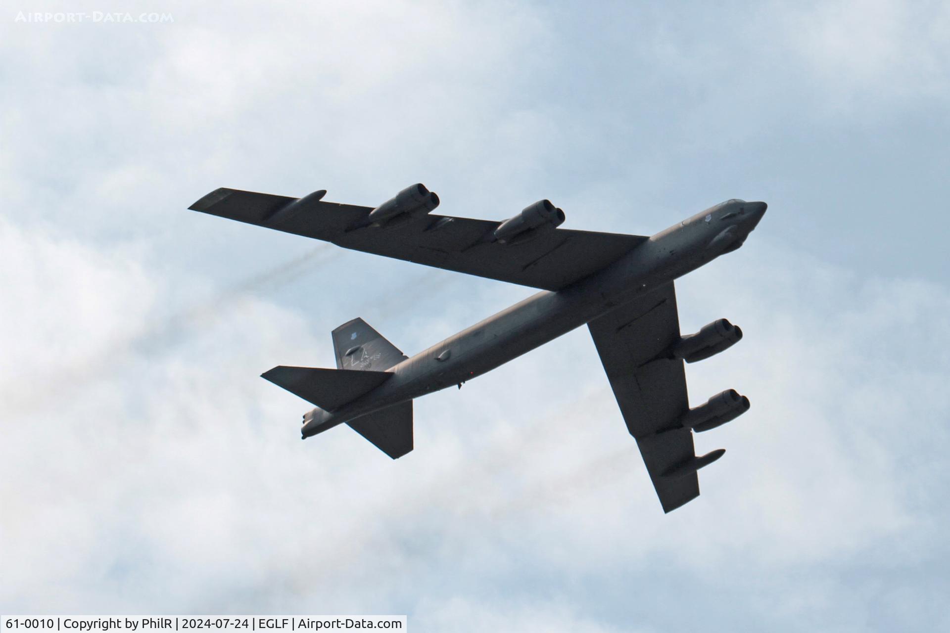 61-0010, 1961 Boeing B-52H Stratofortress C/N 464437, 61-0010 1963 Boeing B-52H FIA Farnborough Airshow