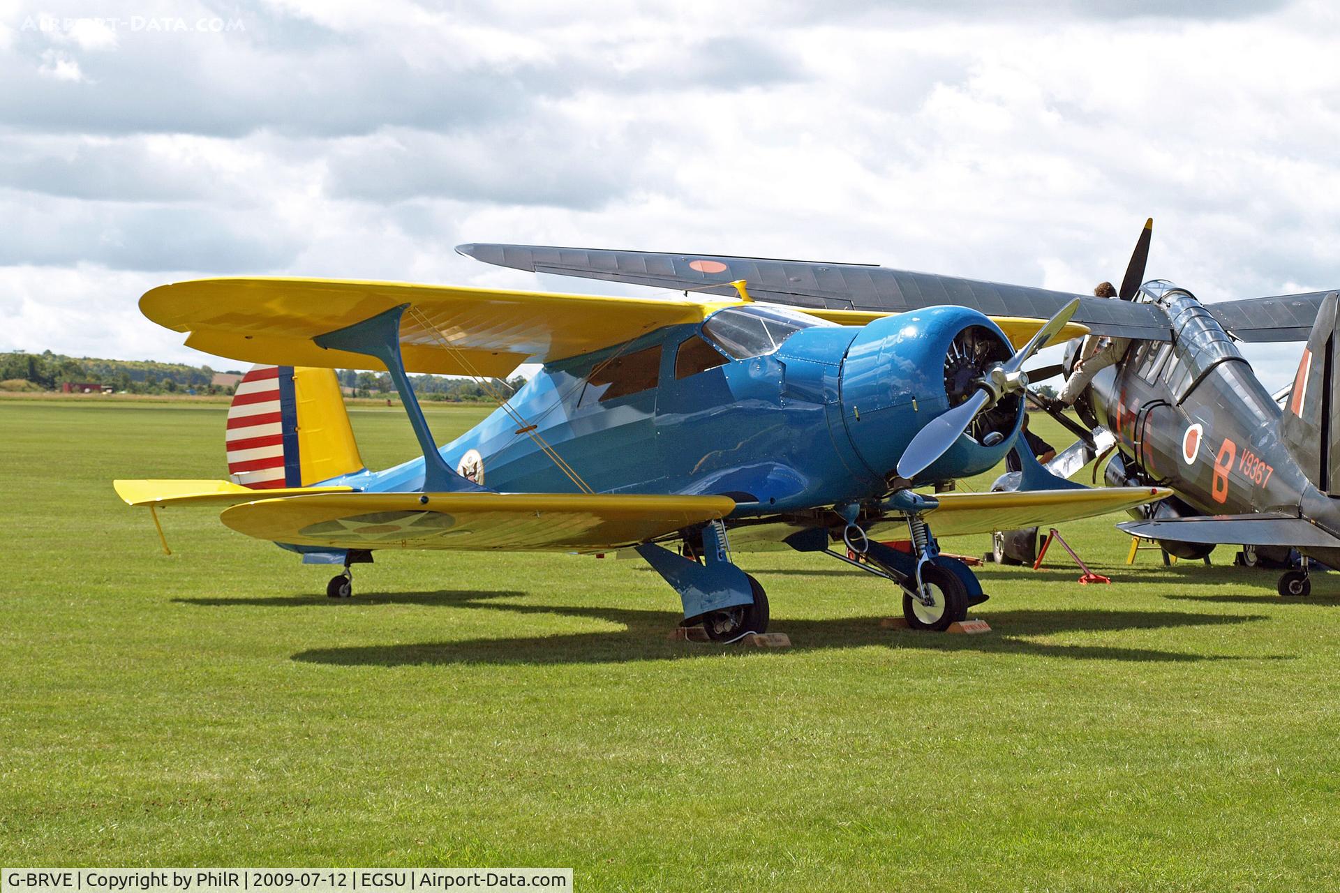 N145AZ, Beech D18S C/N A-235, G-BRVE 1945 Beech YC-43 Traveller USAAC Flying Legends Duxford 
