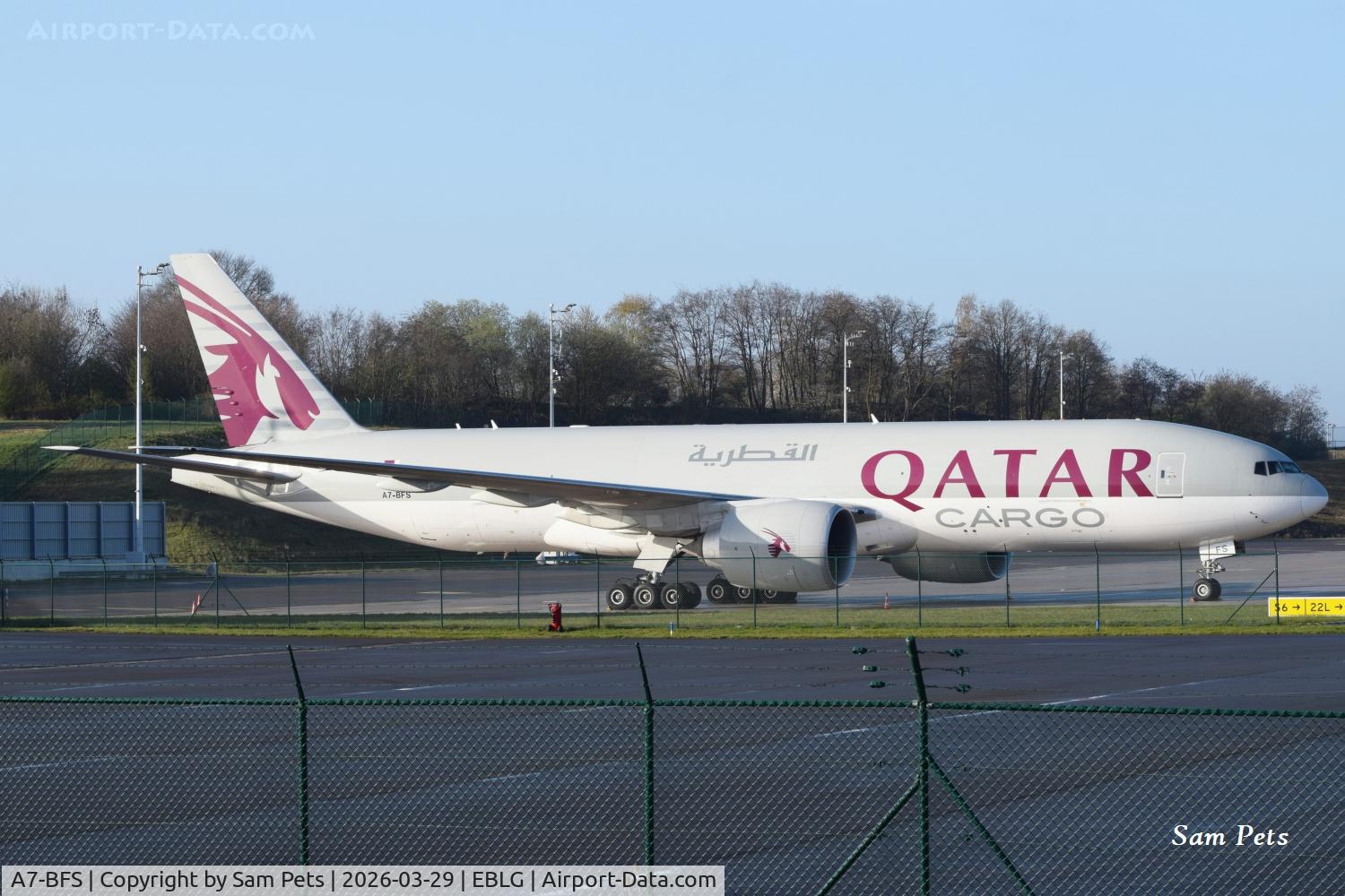A7-BFS, 2019 Boeing 777-F C/N 66337, At Liège Airport.