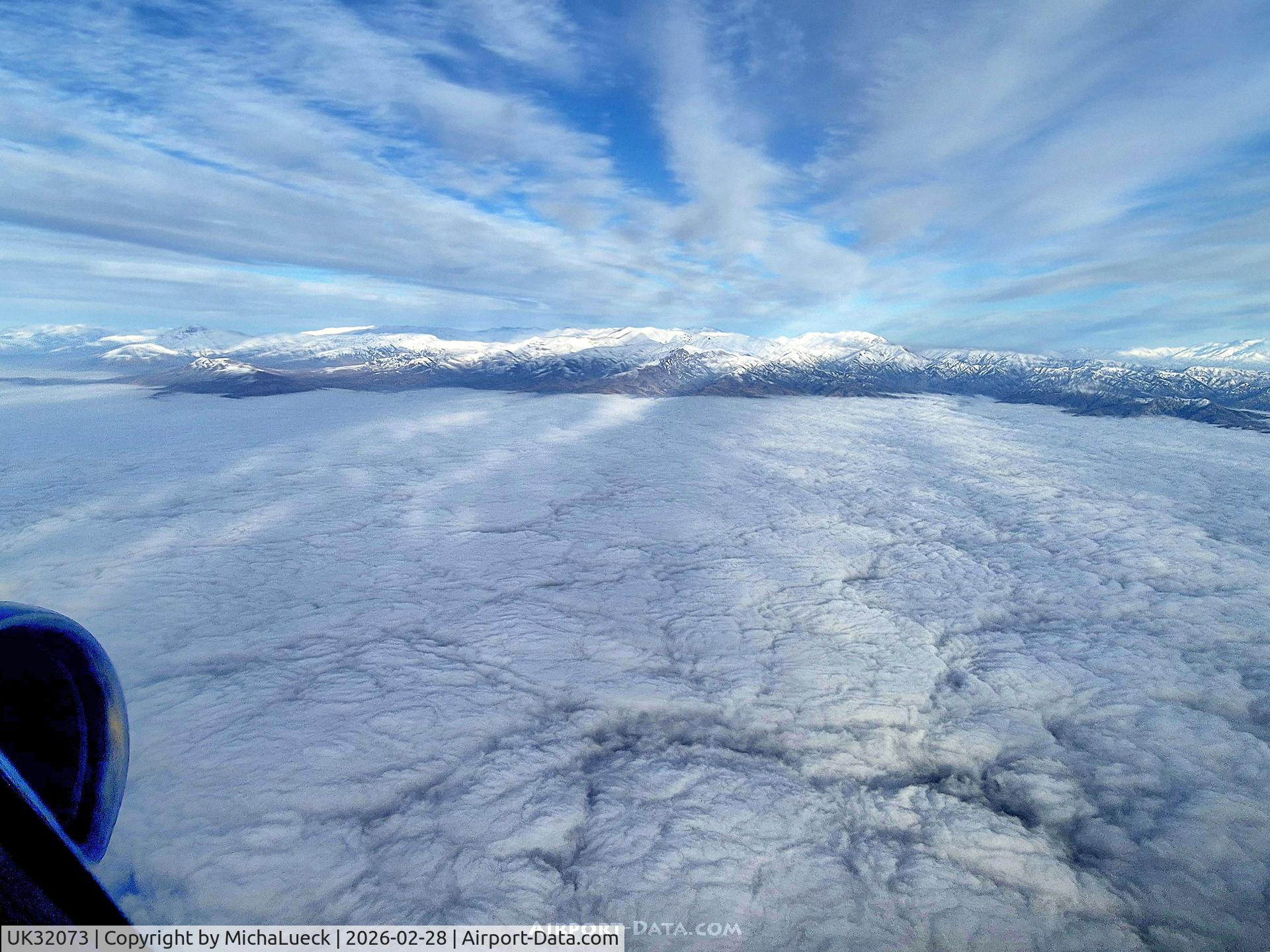 UK32073, 2006 Airbus 320-214 C/N 2665, Amazing light and cloud formations (TAS-NCU)
