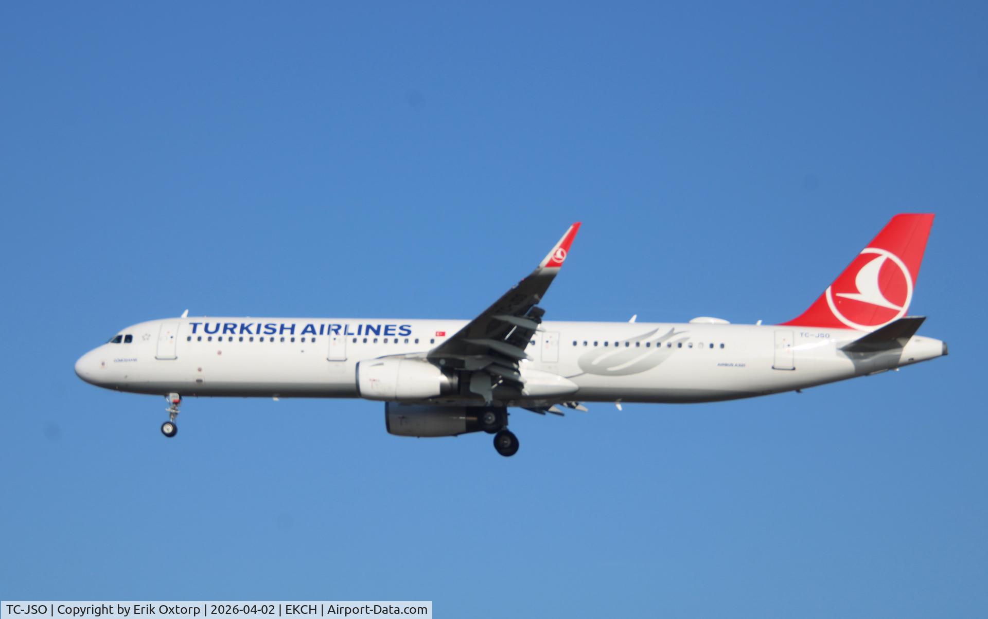 TC-JSO, 2015 Airbus A321-231 C/N 6563, TC-JSO landing rw 22L