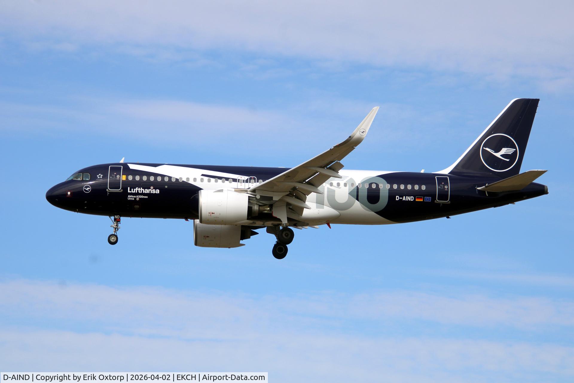 D-AIND, 2016 Airbus A320-271NEO C/N 7078, D-AIND landing rw 22L