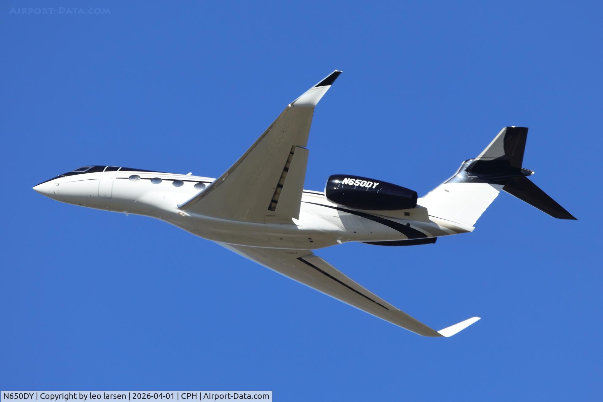 N650DY, 2018 Gulfsteam Aerospace Corp GVI (G.6500) C/N 6336, Copenhagen 1.4.2026