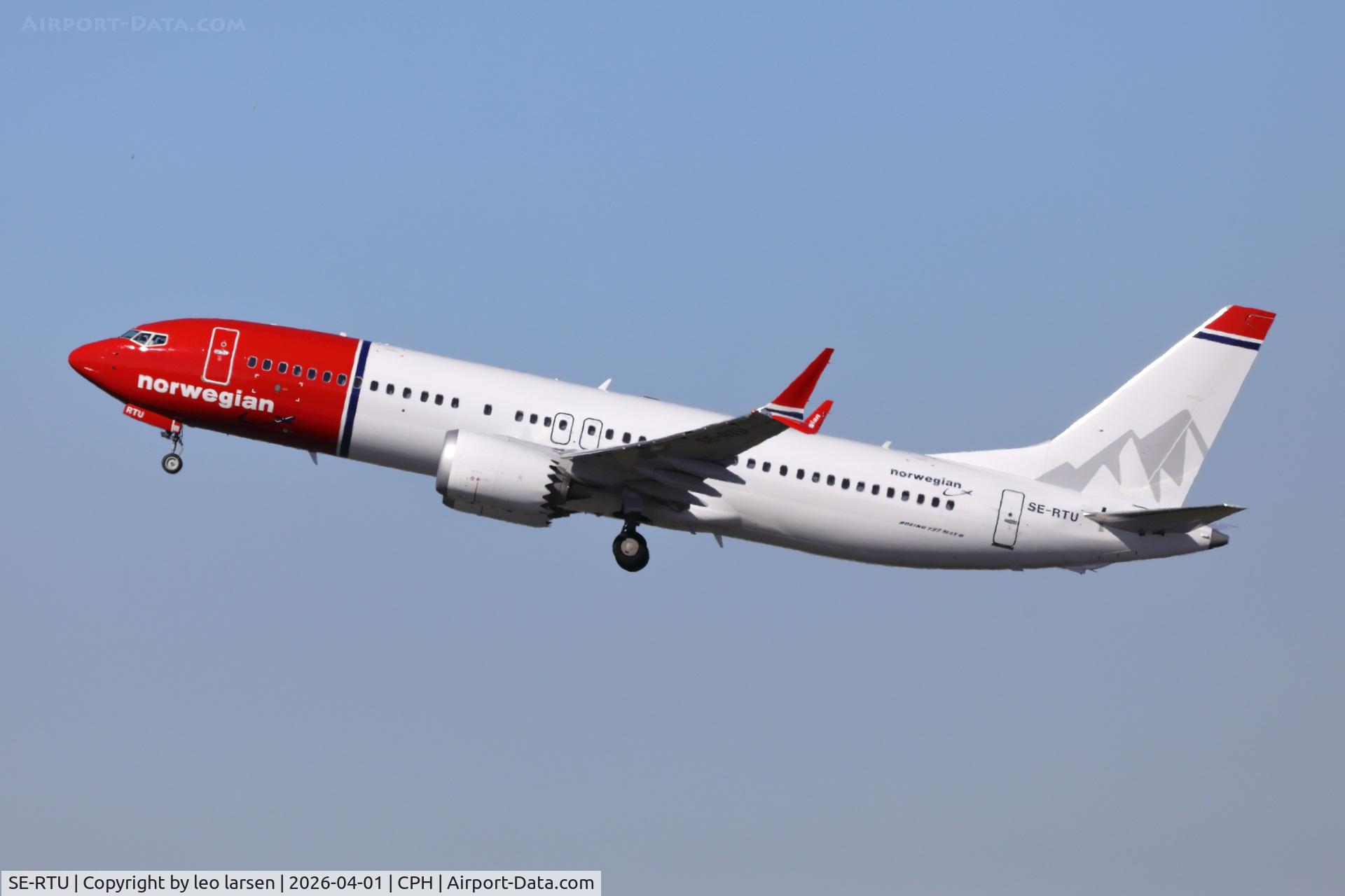 SE-RTU, 2025 Boeing B-737-8 Max C/N 43604, Copenhagen 1.4.2026