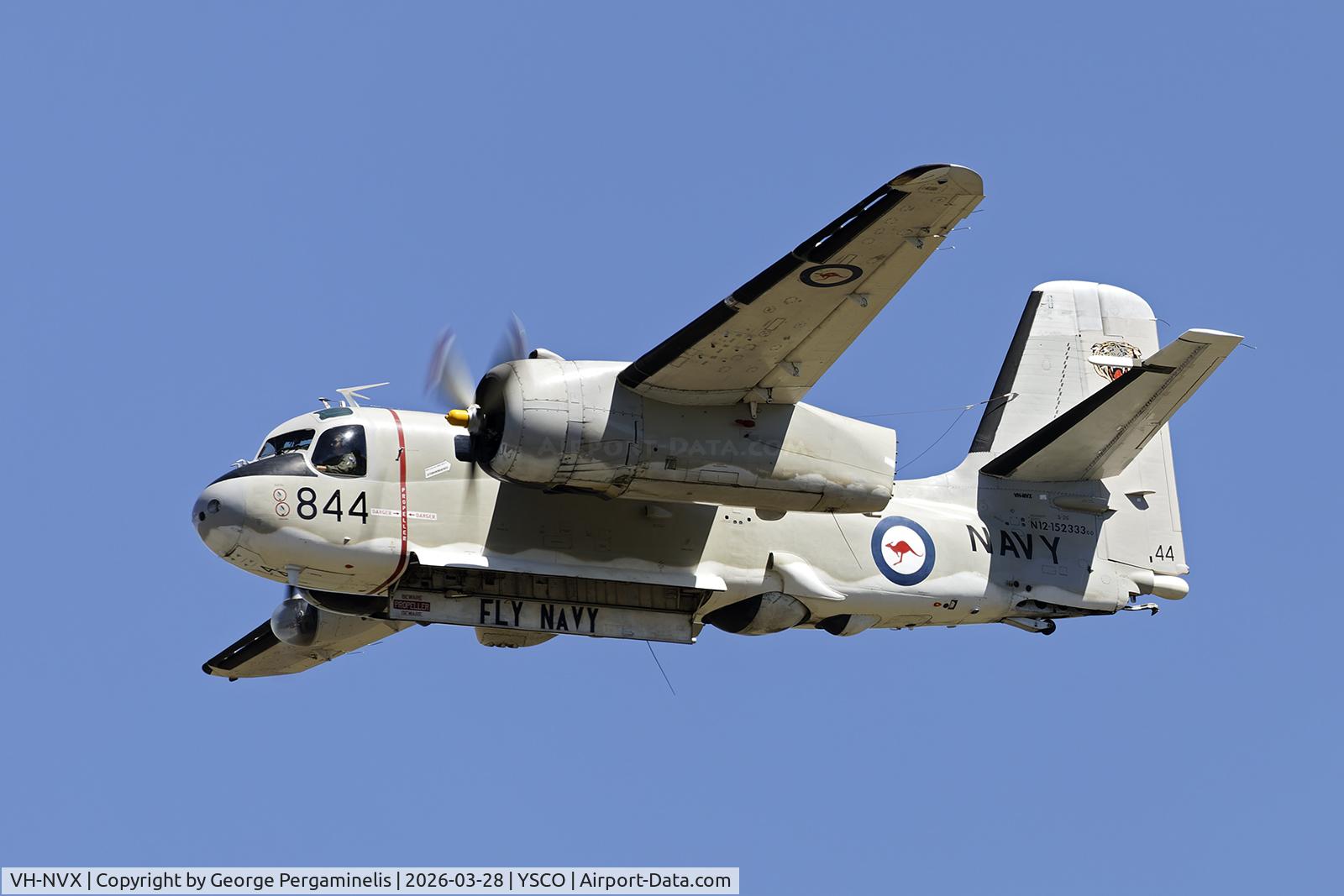 VH-NVX, 1945 Grumman S-2G Tracker C/N 220C, Warbirds Over Scone 2026.