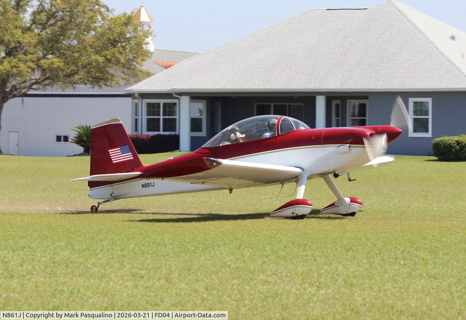 N861J, 2001 Vans RV-8 C/N 80169, Vans RV-8