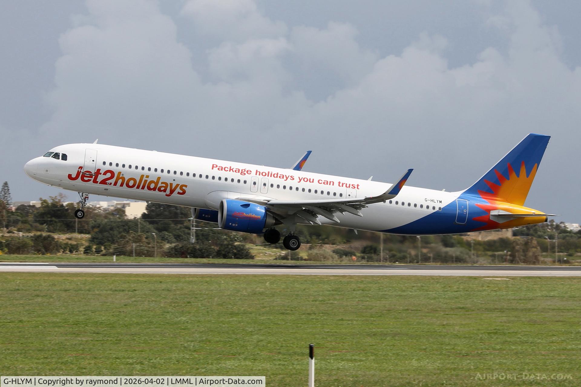 G-HLYM, Airbus A321-251NX C/N 12667, Jet2.Com Airbus A321-251NX reg G-HLYM on final approach for RW31 Malta.