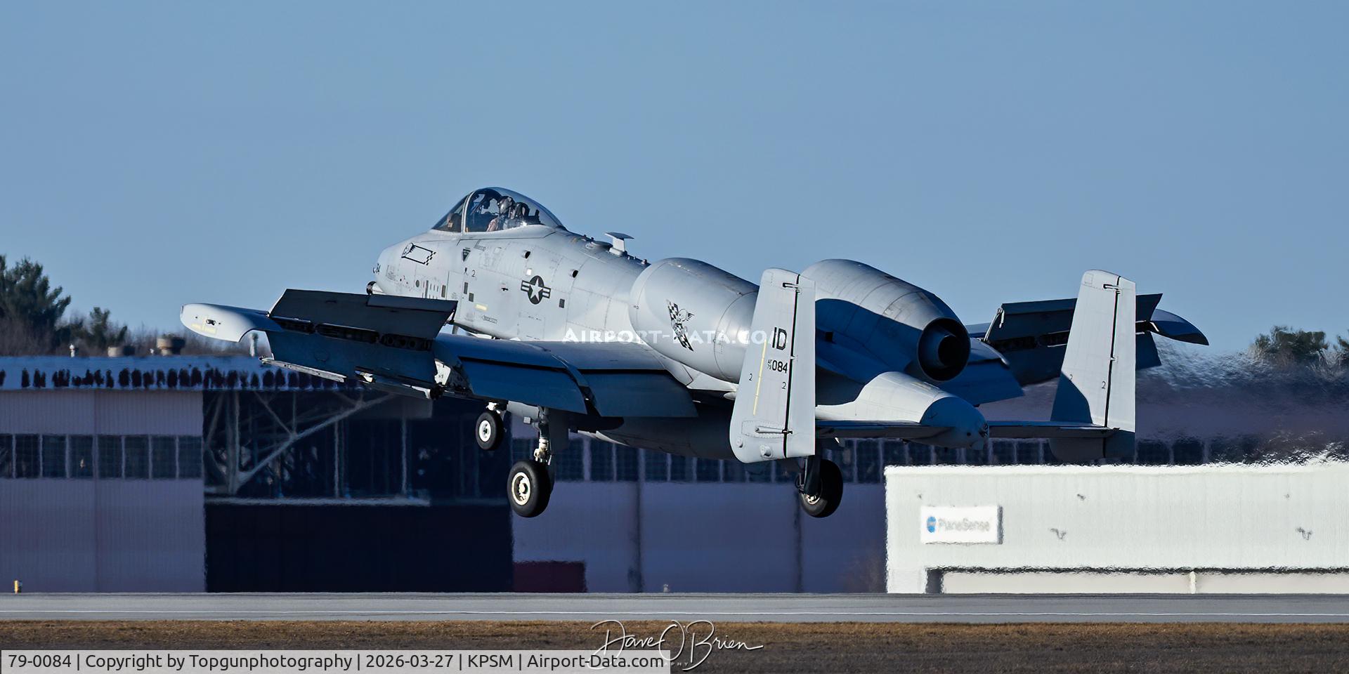 79-0084, 1979 Fairchild Republic A-10C Thunderbolt II C/N A10-0348, TABOR95 just short of touchdown