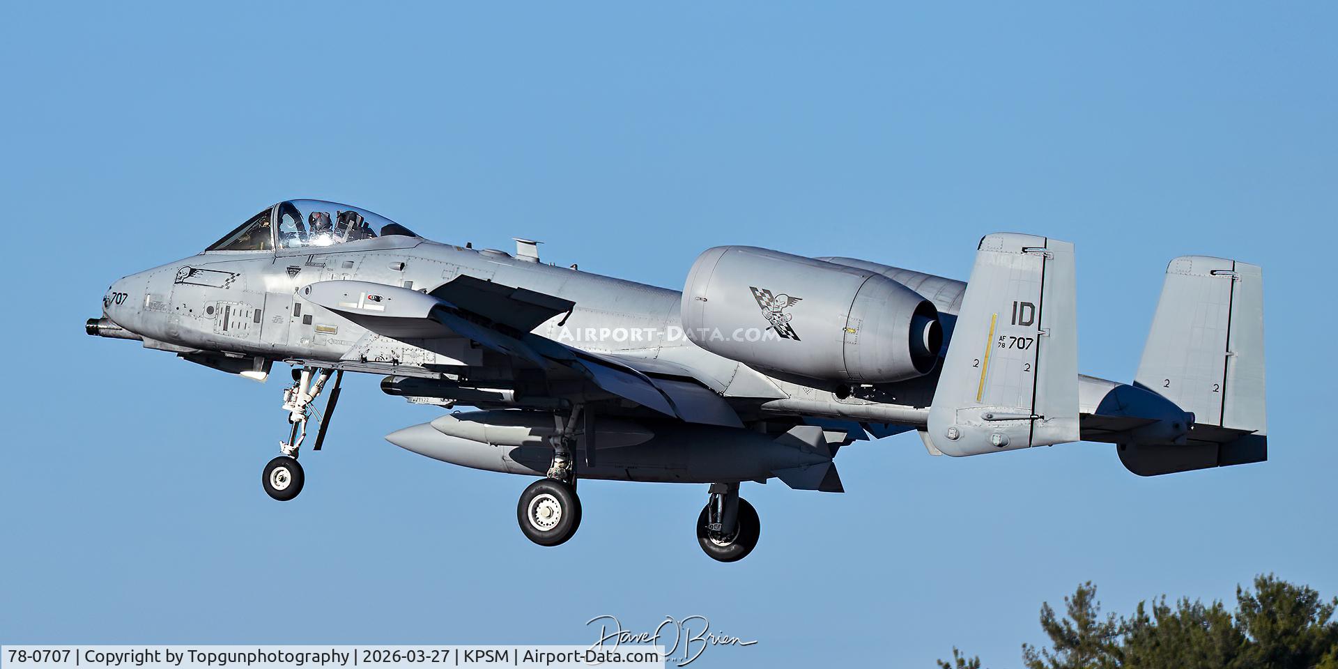 78-0707, 1978 Fairchild Republic A-10C Thunderbolt II C/N A10-0327, tabor96