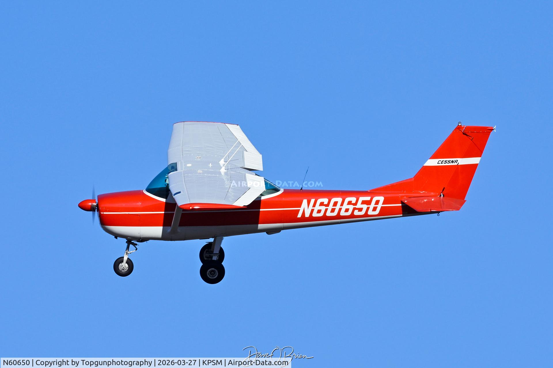N60650, 1969 Cessna 150J C/N 15070478, Friend flying in before the A-10's arrive