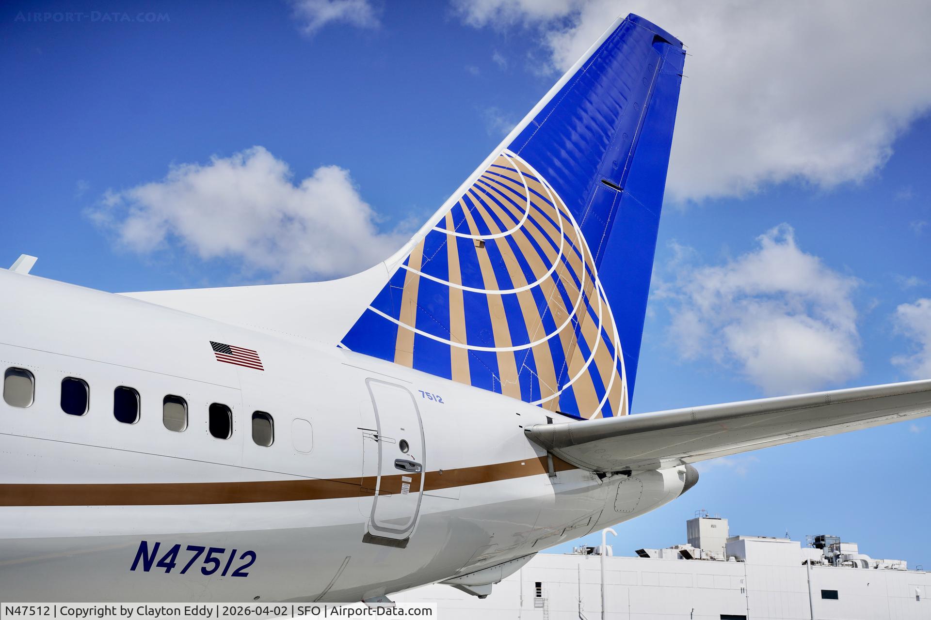 N47512, 2019 Boeing 737-9 MAX C/N 43449, SFO 2026