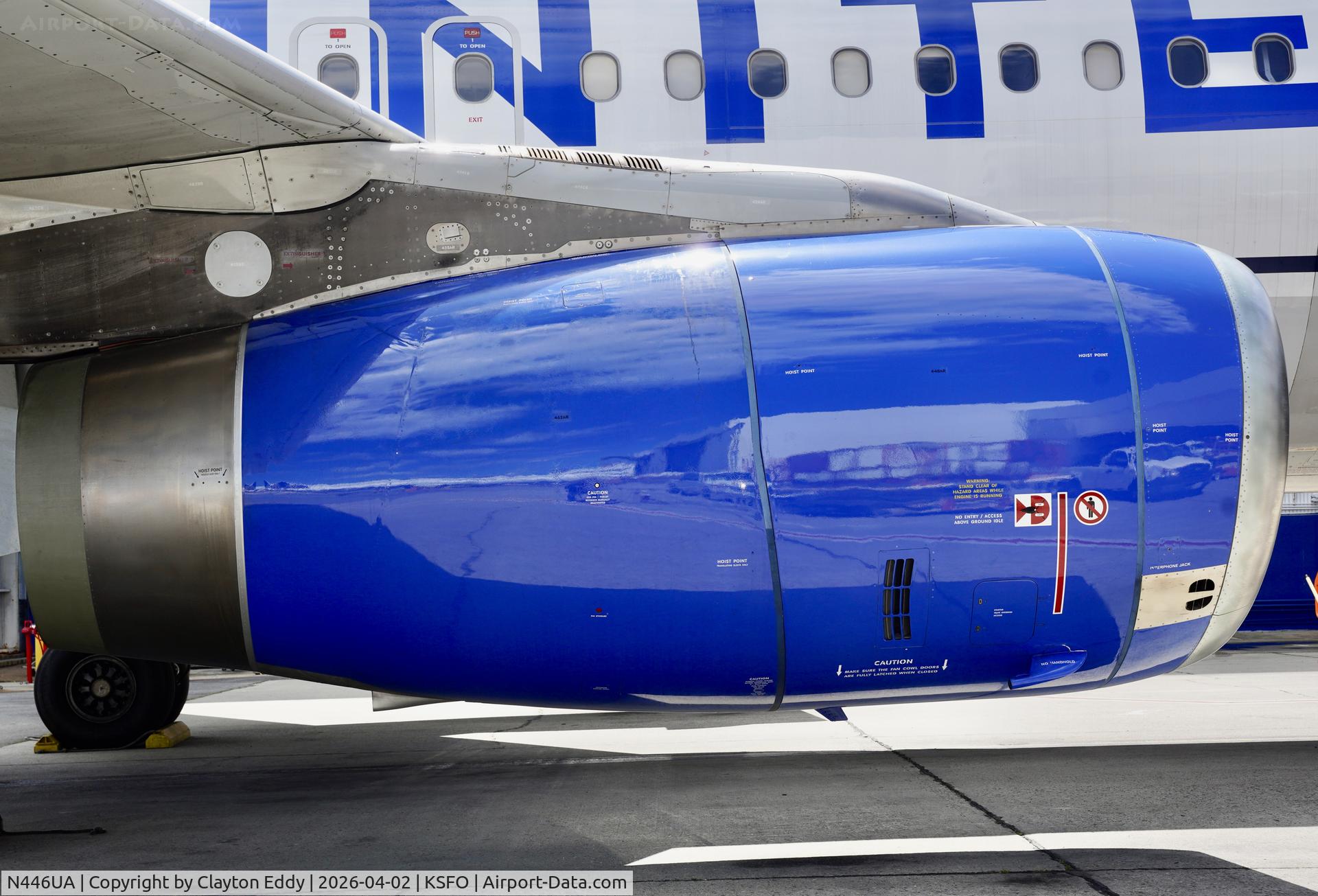 N446UA, 1998 Airbus A320-232 C/N 834, SFO 2026