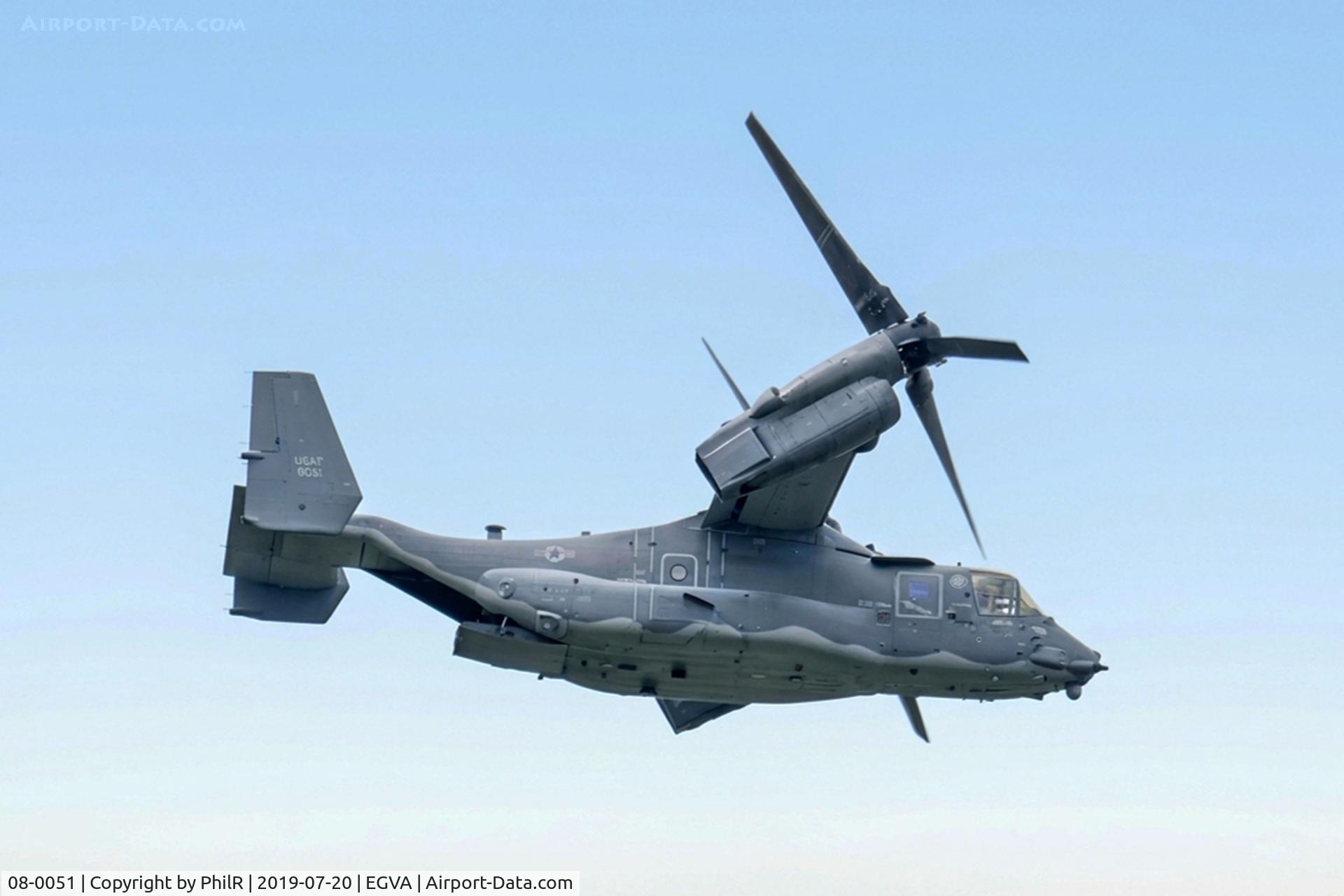 08-0051, Bell-Boeing CV-22B Osprey C/N D1042, 08-0051 Bell-Boeing CV-22B Osprey USAF RIAT Fairford 20.07.19