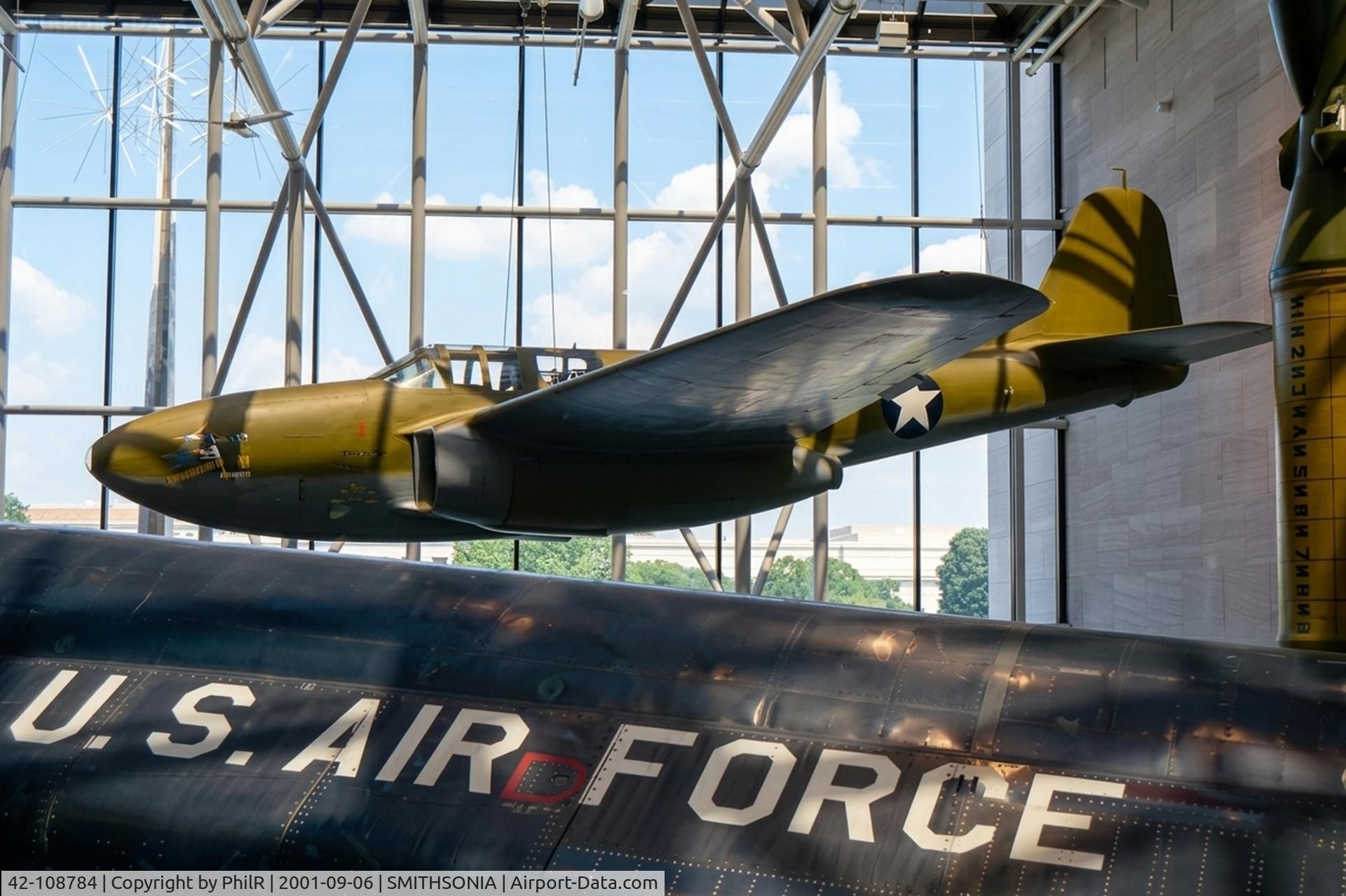 42-108784, 1972 Bell XP-49A Airacomet C/N 27-10, 42-108784 1942 Bell XP-49A Airacomet USAAF Smithsonian Institure Washington 